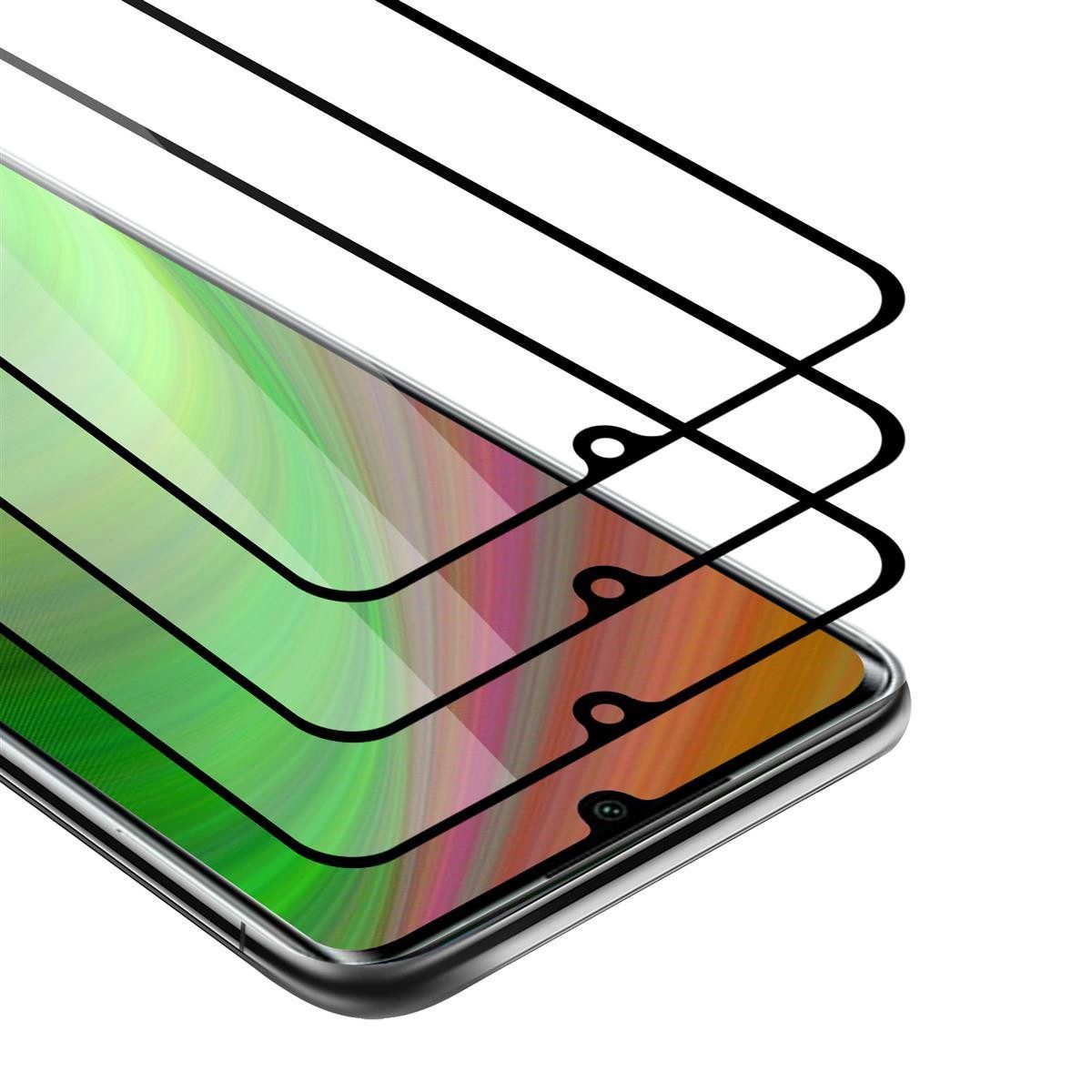Cadorabo Schutzfolie für Xiaomi Mi NOTE 10 Schutzfolie, (3-St), 3x Vollbild Schutzglas Panzer Folie (Tempered) Display-Schutzglas