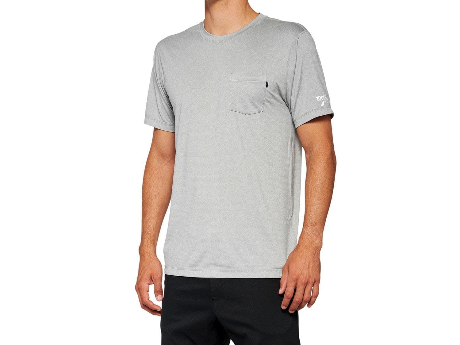 100% T-Shirt T-Shirts 100% Mission Athletic T-Shirt - Heather Grey XL- (1-tlg) | T-Shirts