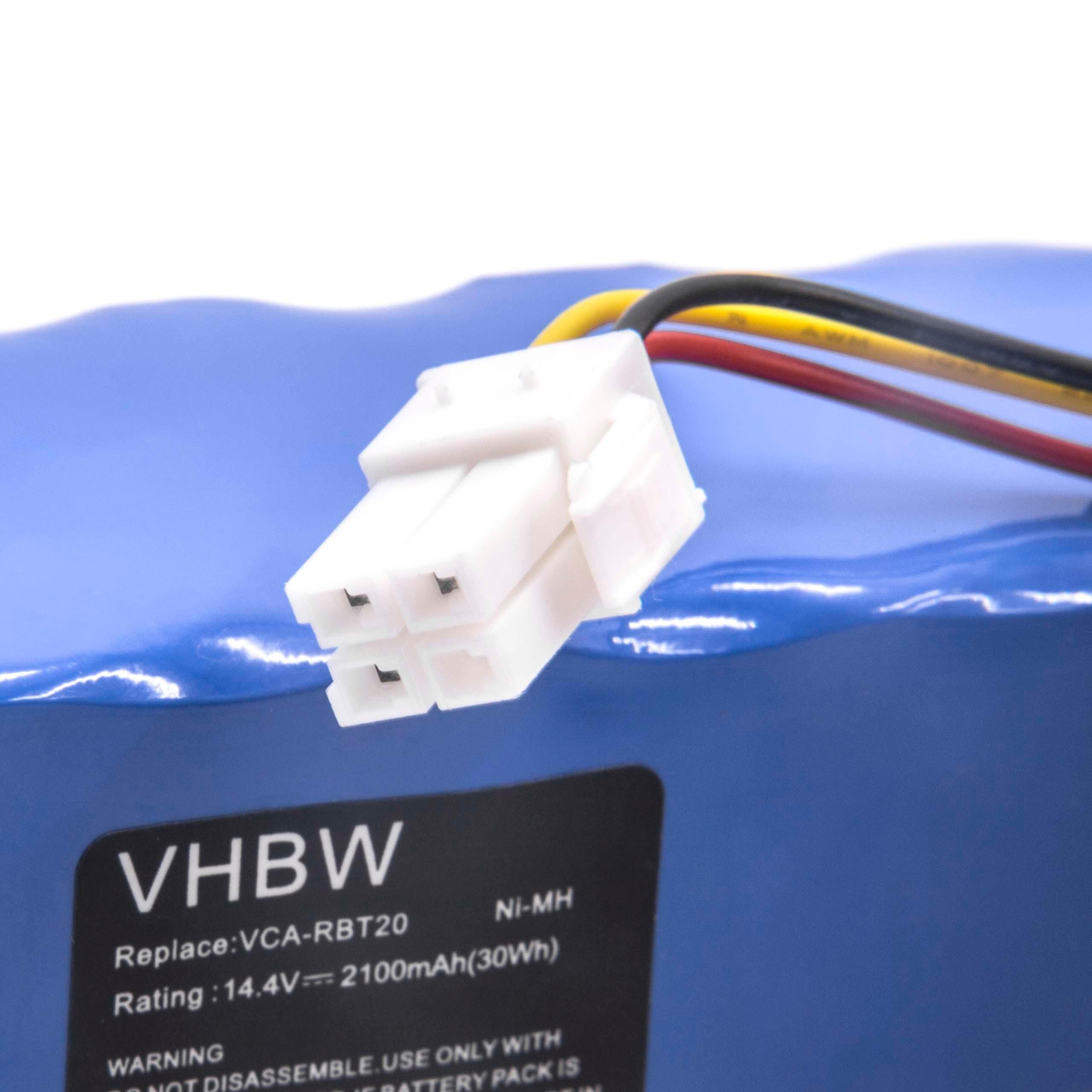 vhbw Staubsauger-Akku passend für Samsung VR5000 mAh NiMH) Navibot mit Kompatibel (2100mAh, 14,4V, 2100