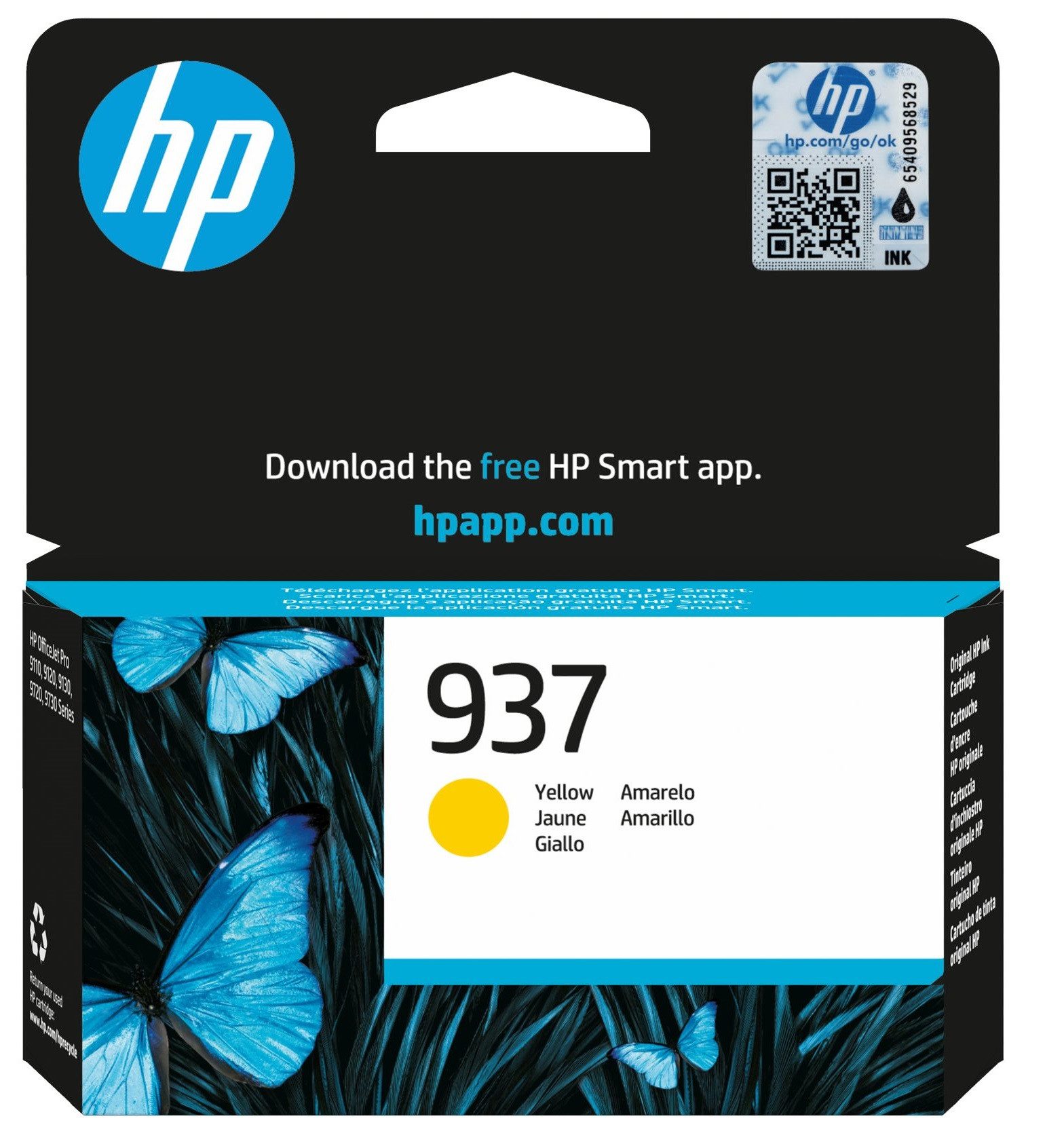 Druckerpatronen Original HP 937 Yellow (4S6W4NE) Tintenpatrone