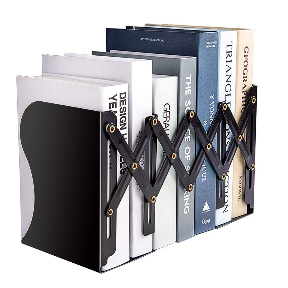 MDHAND Buchstütze Verstellbare Buchstütze,Metal Iron Adjustable Books Holder Stand (1 St), ausziehbar bis zu 48 cm