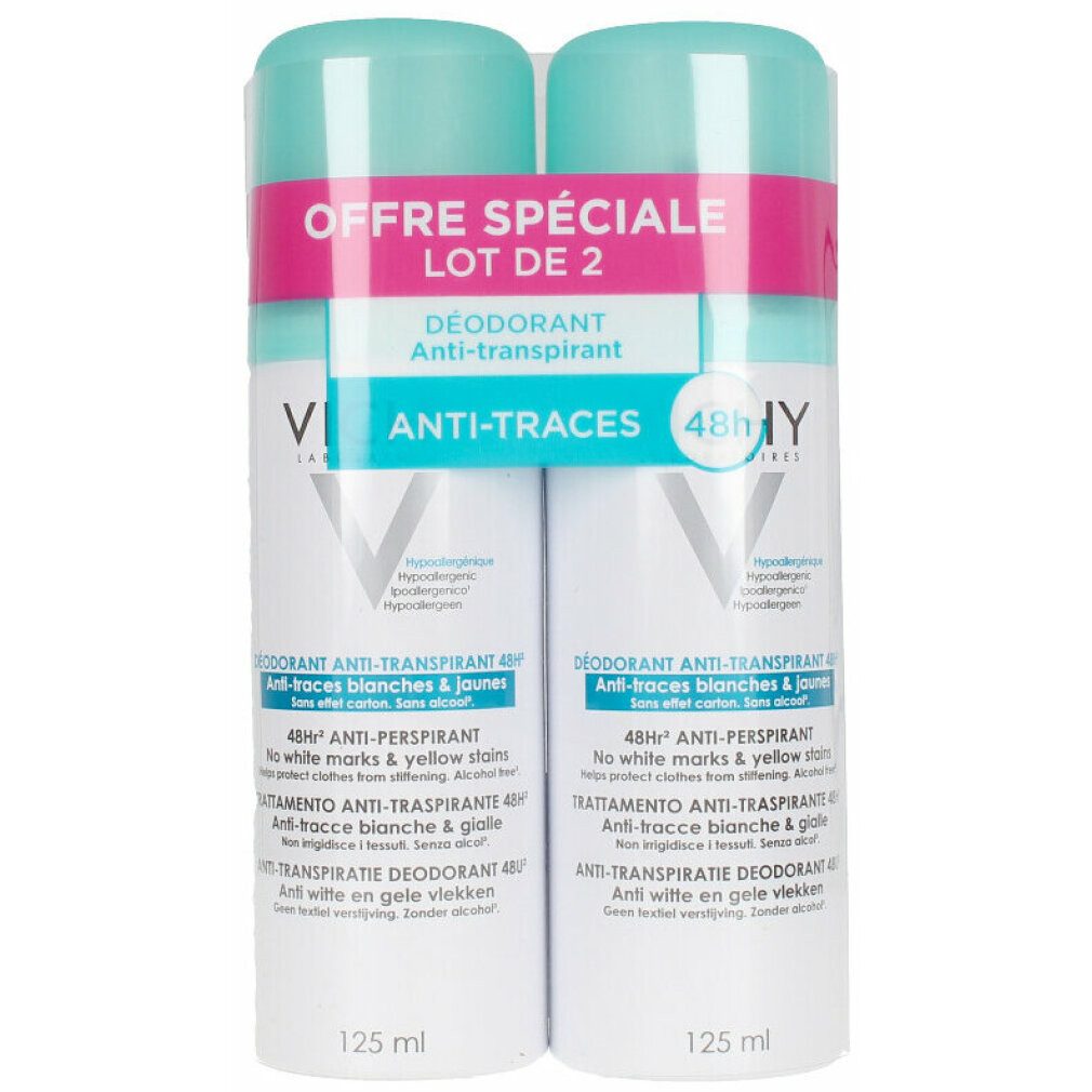 Vichy Deo-Roller Deodorant Anti - Transpirant 48h Deo  Spray 2 x