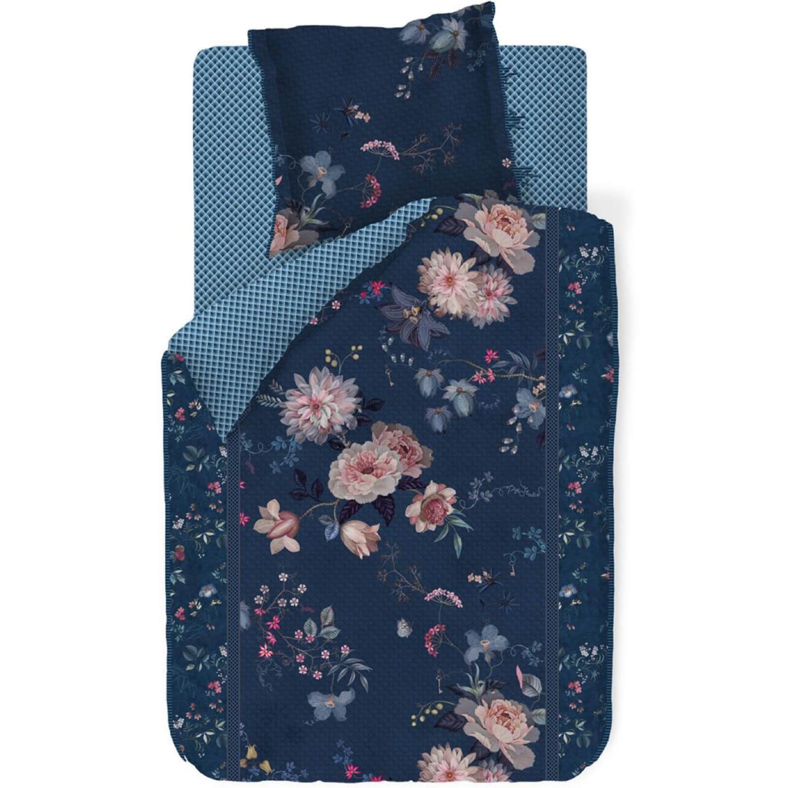 PiP Studio Bettwäsche Tokyo Bouquet Dunkelblau, Perkal, 2 teilig, Lilien, D günstig online kaufen