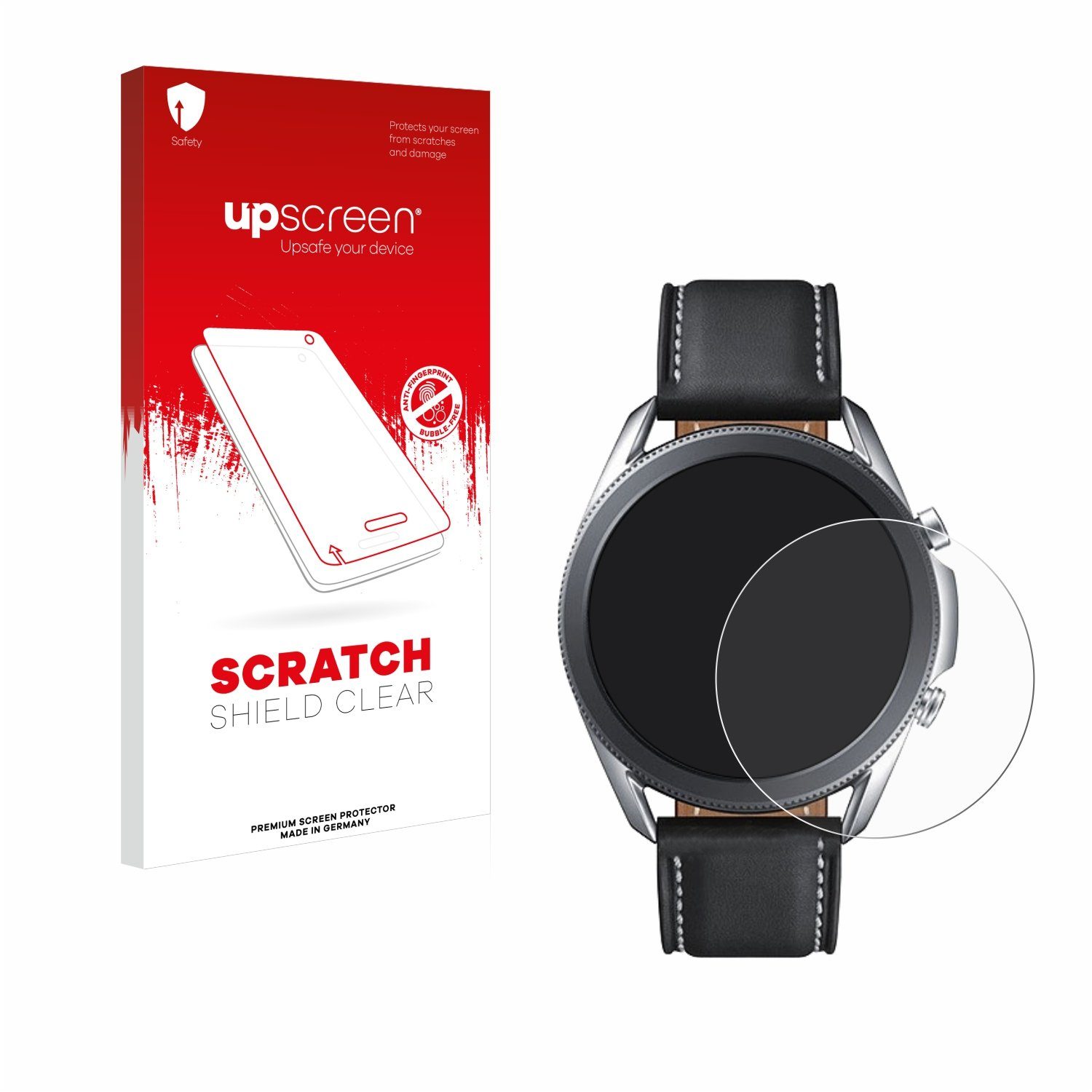 upscreen Displayschutzfolie Schutzfolie für Samsung Galaxy Watch 3 (45mm), Displayschutz Schutz Folie Klar Transparent