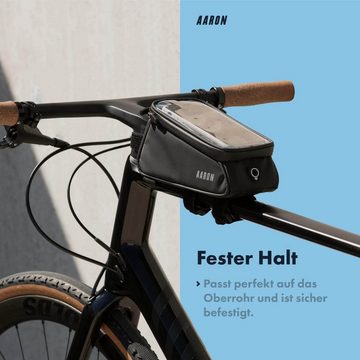 AARON Handy-Rahmentasche für Fahrrad, Handytasche wasserdicht, Handyhalterung für den Rahmen