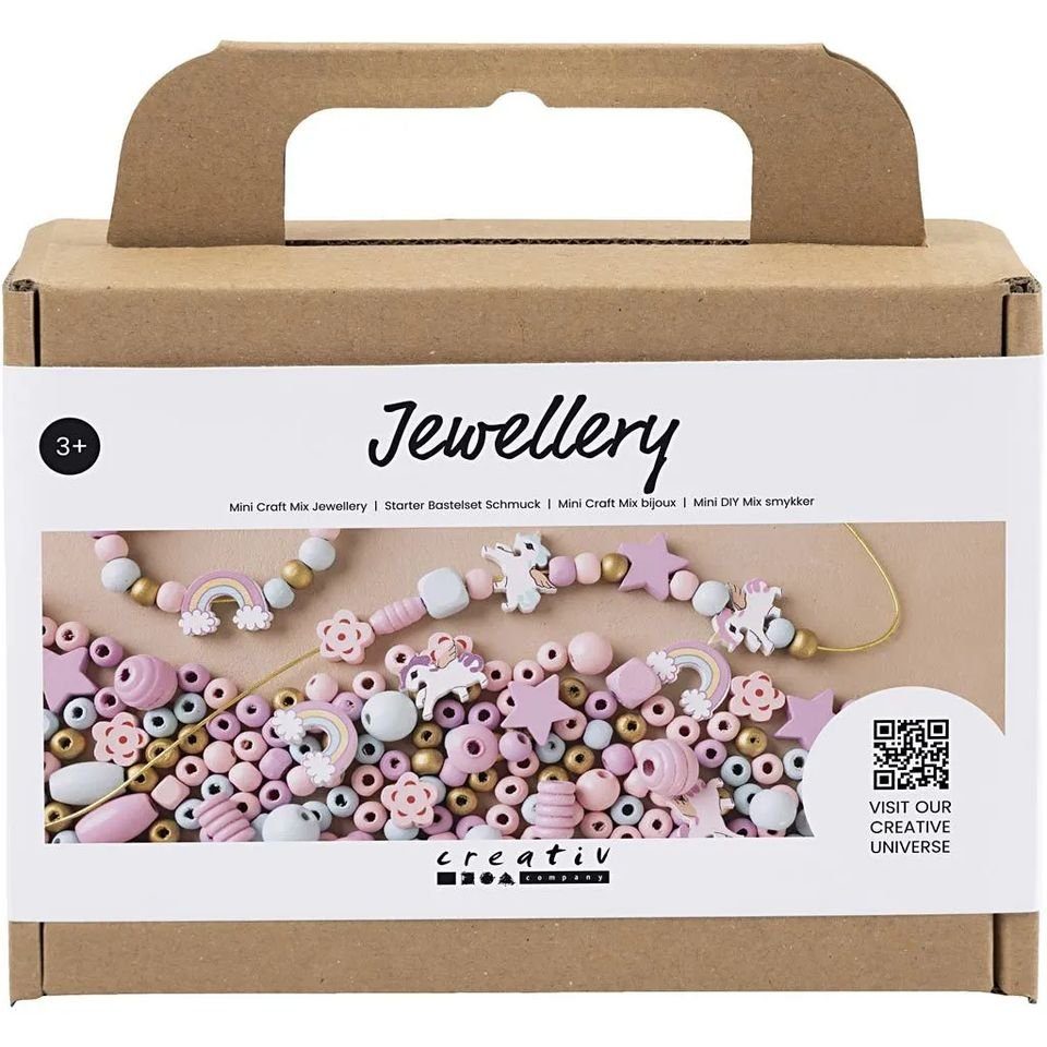 creativ company Kreativset Mini Kreativ Mix Schmuck, Holzperlen