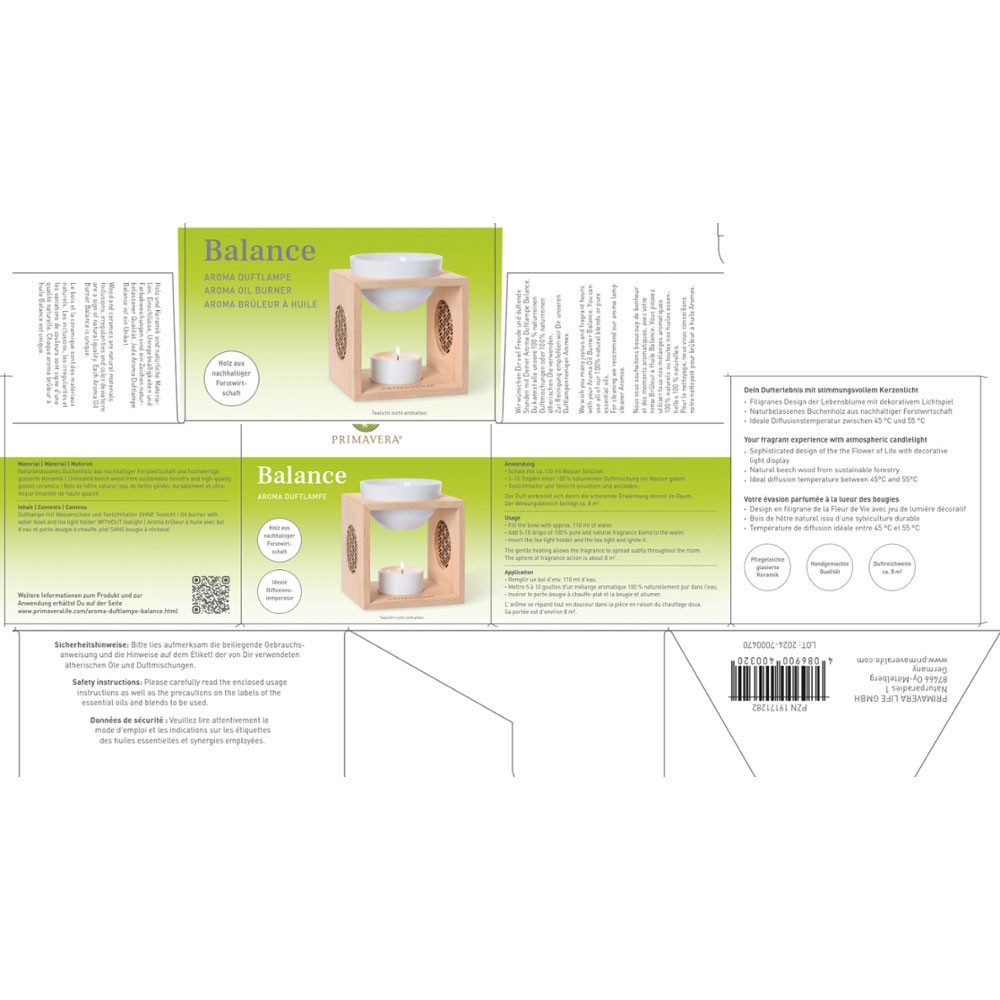 Primavera Life GmbH Duftlampe Aroma Duftlampe Balance, Stk günstig online kaufen