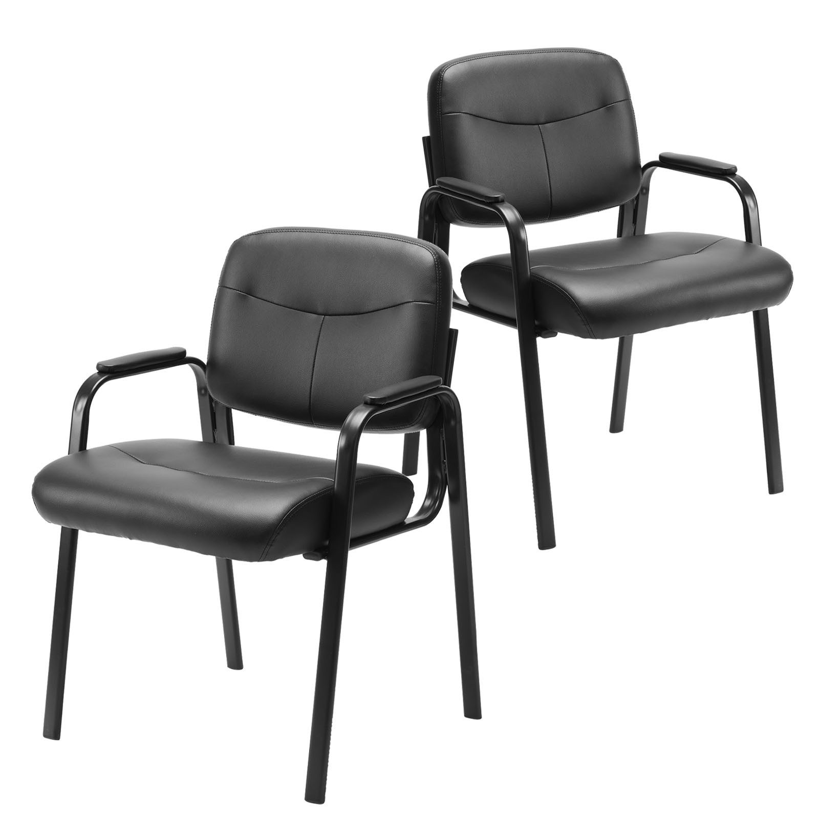 SURFOU Besucherstuhl Konferenzstuhl Freischwinger mit Armlehne Bürostuhl (2 St), Chefsessel Schreibtischstuhl Stuhl Office Chair Computerstuhl