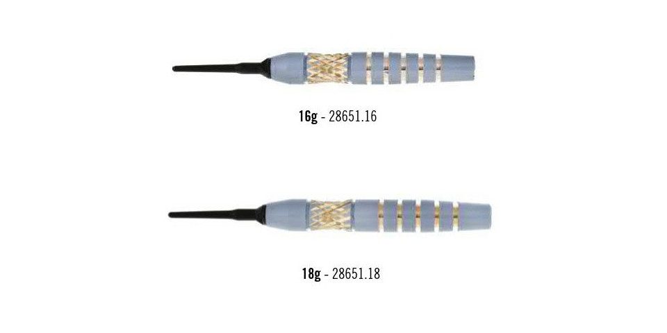 Elkadart Softdarts ELKADART Golden Dragon, Soft Dart, 18 Gramm, Messing beschichtet, Komplettsatz