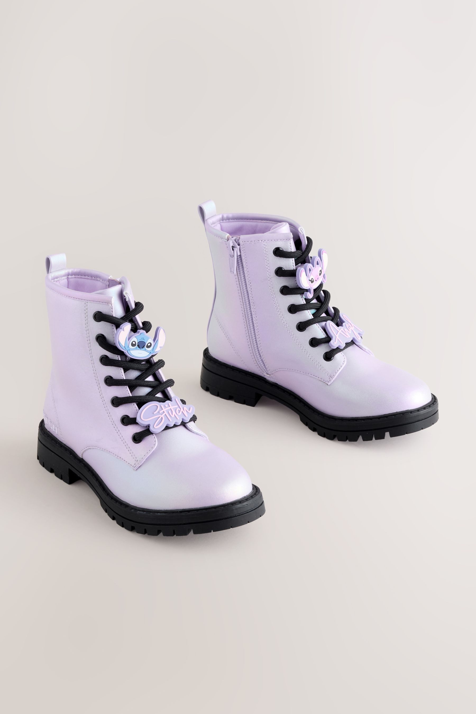 Next Warm gefütterte Schnürstiefeletten, Lilo & Stitch Stiefelette (1-tlg)