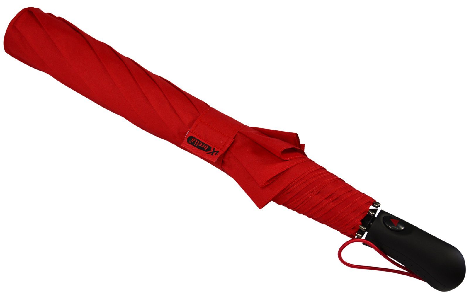 Dach-Durchmesser 124cm mit mit Umhängetasche, dunkelrot riesigem Trekking iX-brella XXL Taschenregenschirm Golf-Taschenschirm