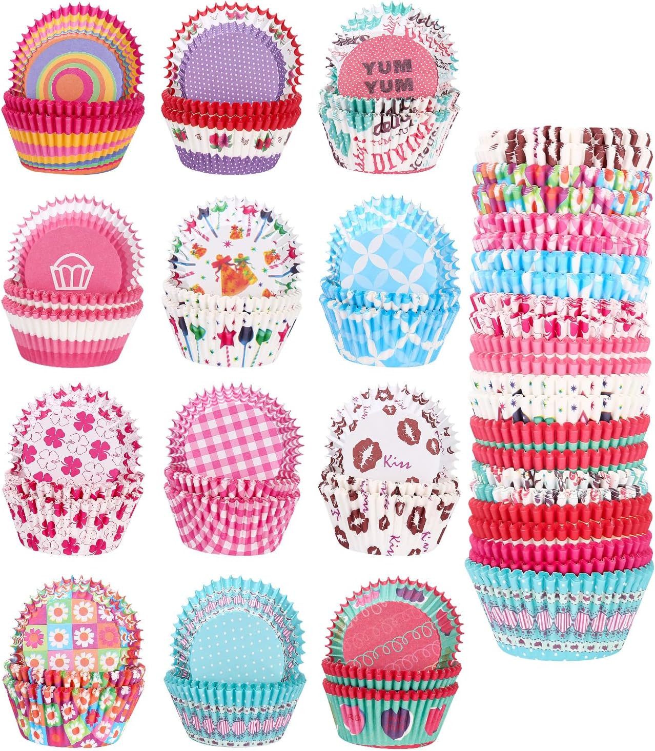 Tortenwerkzeug 600 Stück Muffinförmchen Papier, Muffins Backförmchen, Cupcake