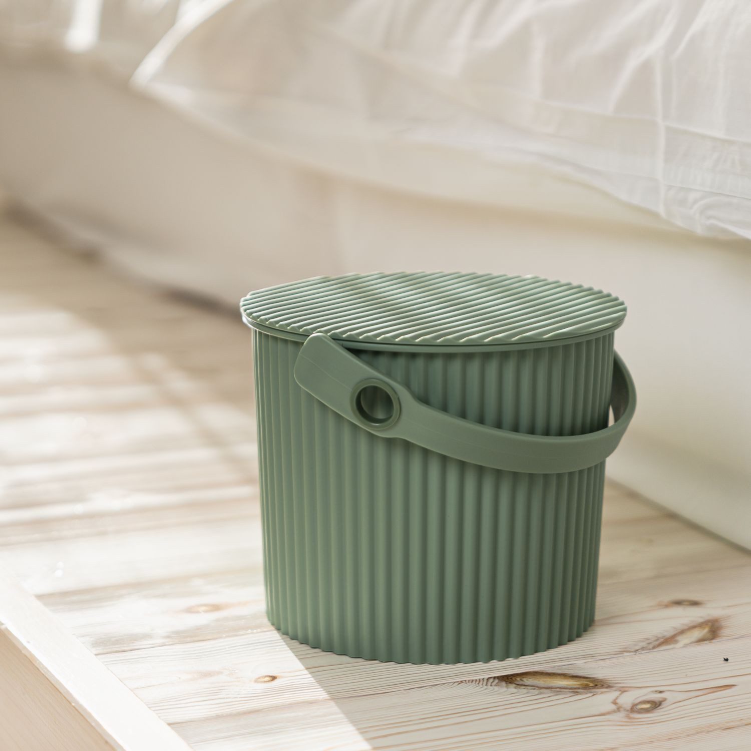 Hachiman Aufbewahrungsbox Omnioutil Mini-Eimer Pale Green 4 l
