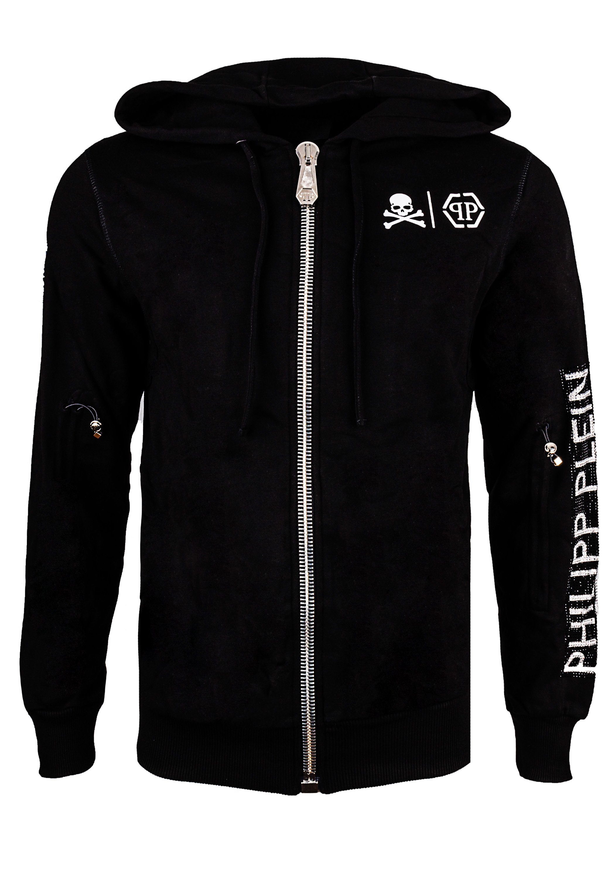 PHILIPP PLEIN Kapuzensweatshirt Philipp Plein Herren Hoodie Philipp Plein  Herren Hoodie Sweatjacket WCAP MJB0970