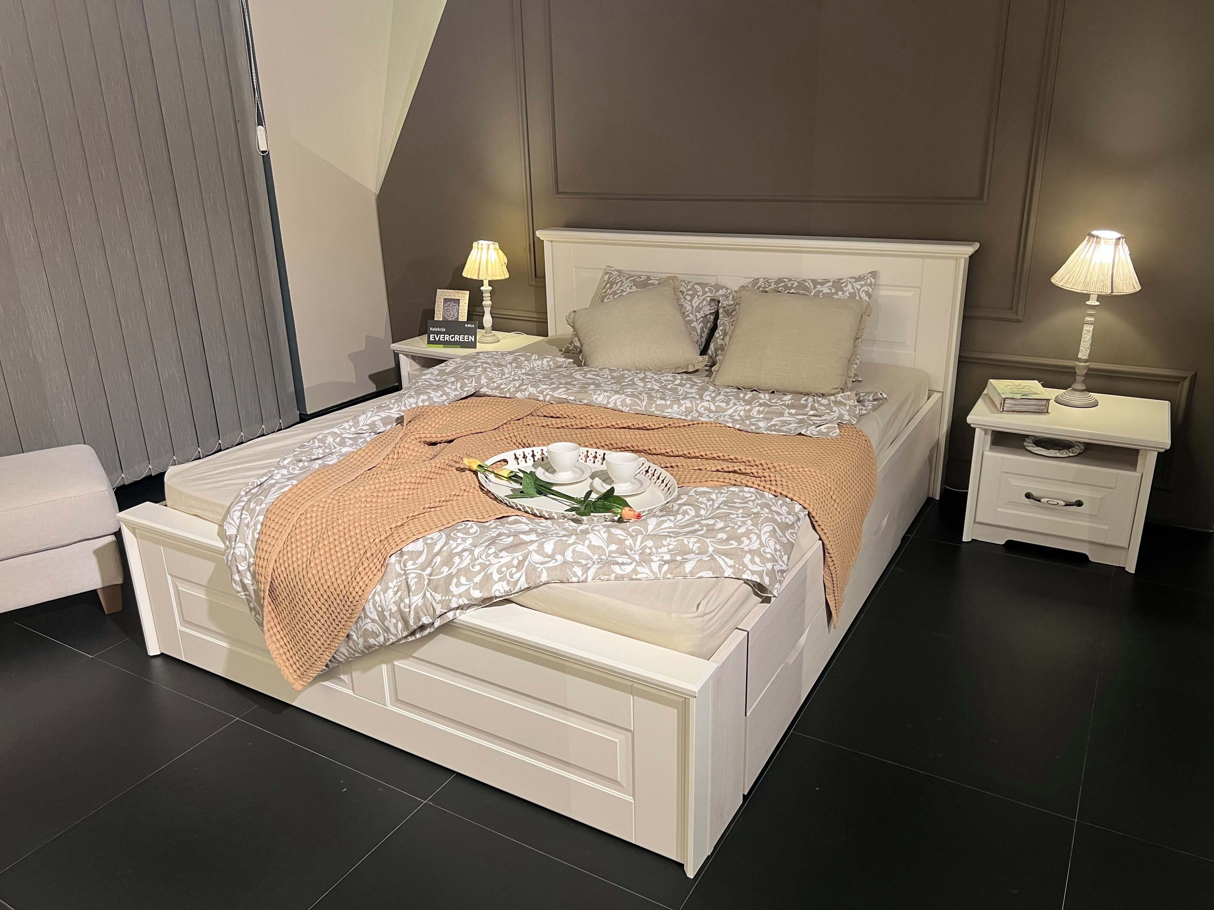 OTTO home Bettgestell Evergreen, UV lackiertes MDF, FSC-zertifiziert, Made in Europe (optional passende Stauraumschubladen und Nachttische erhältlich), Holzbett im klassischen Landhaus Stil, 160x200cm Liegefläche