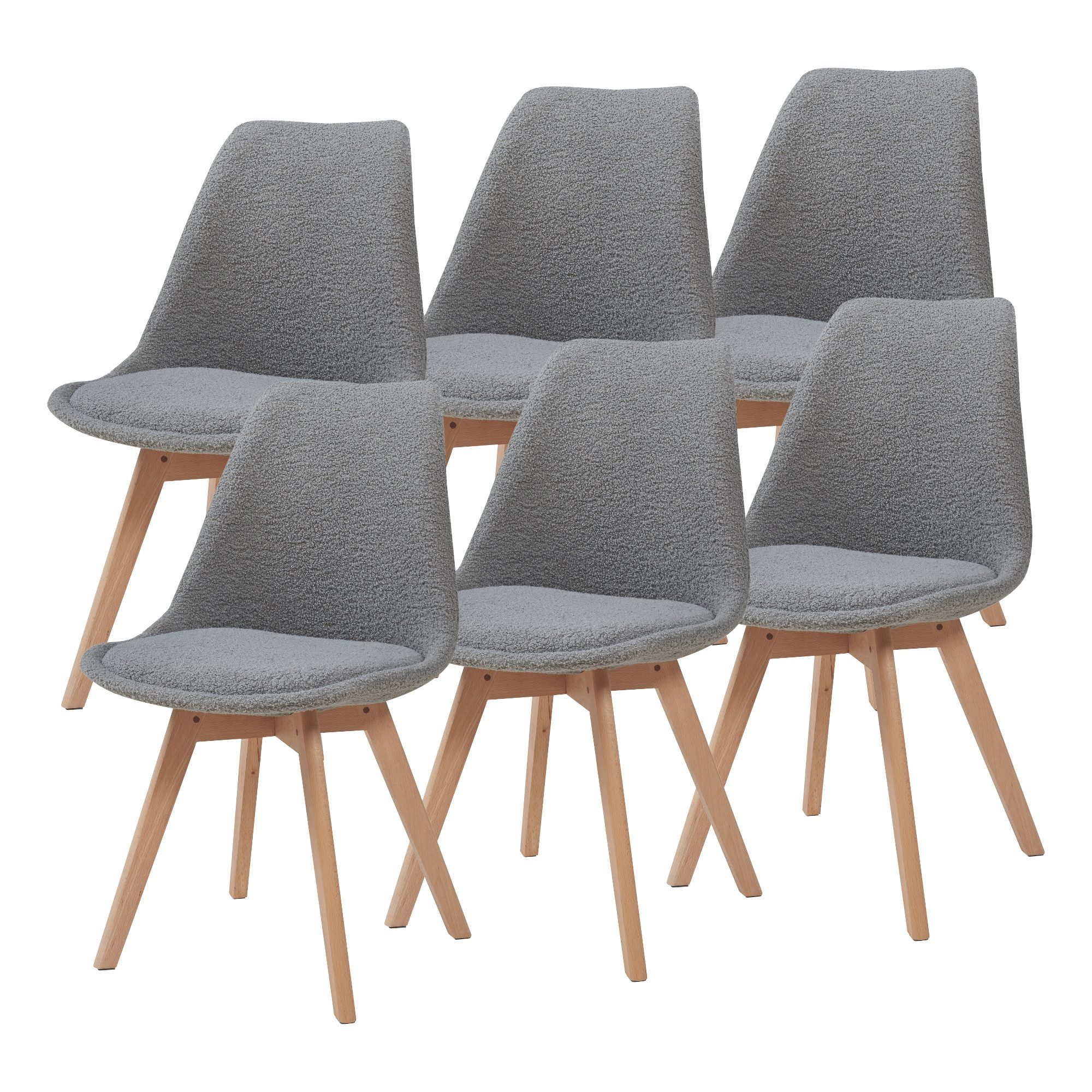 en.casa Esszimmerstuhl (Set, 6 St), »Fläten« günstig online kaufen