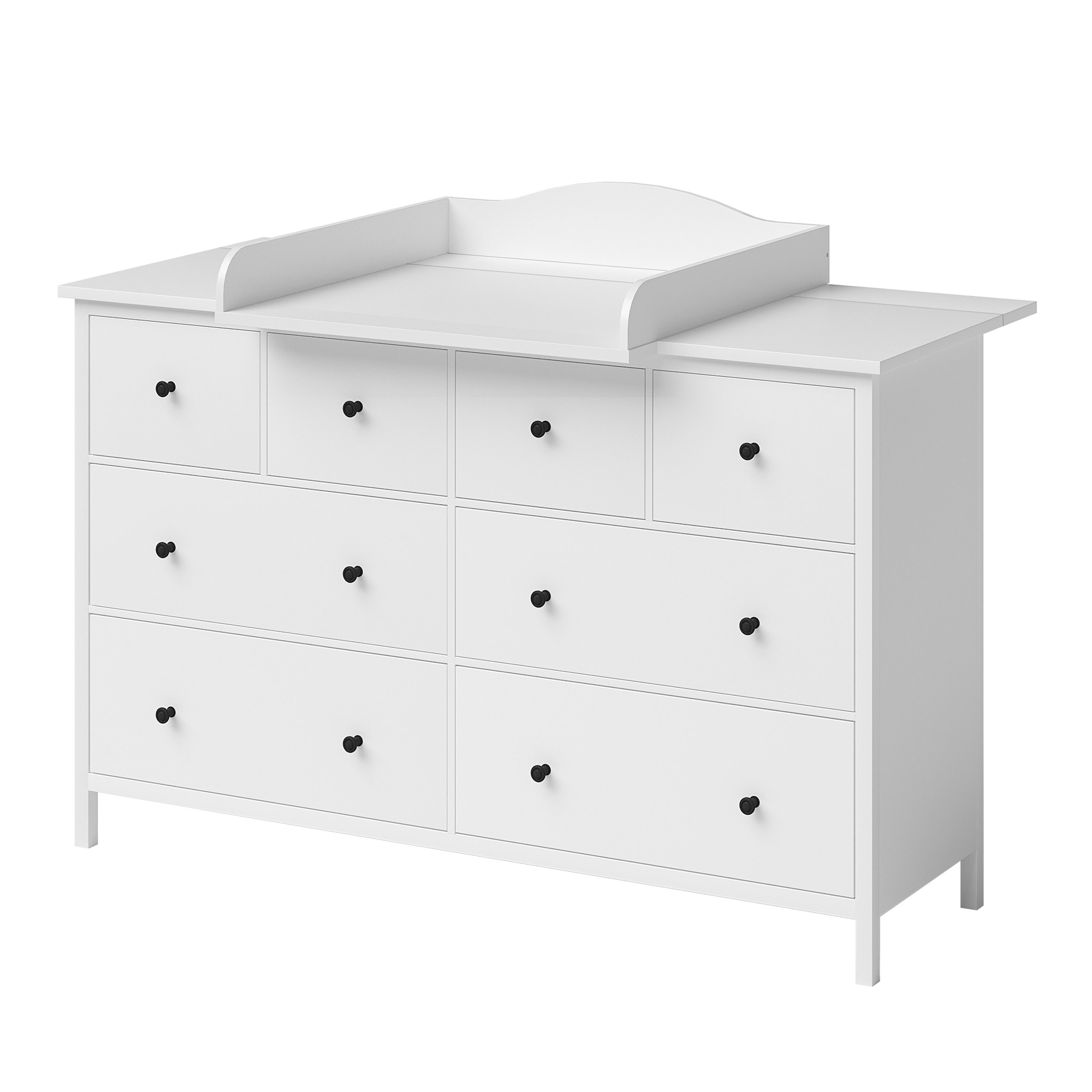 Bellabino Wickelaufsatz Oti, wellig mit Platzfüller, für IKEA Kommode Malm, günstig online kaufen