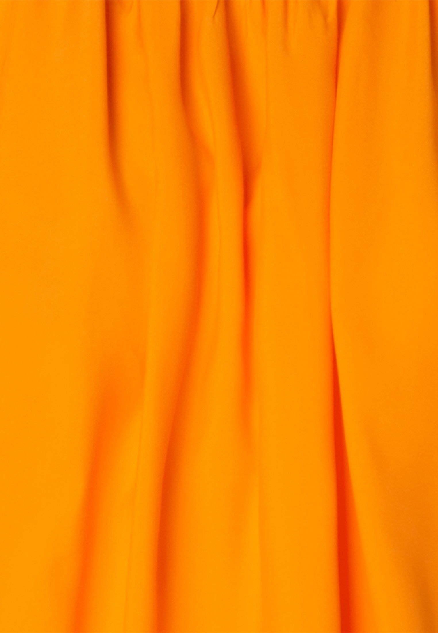 seidensticker Shirtbluse Schwarze Rose Kurzarm Rundhals Uni Orange