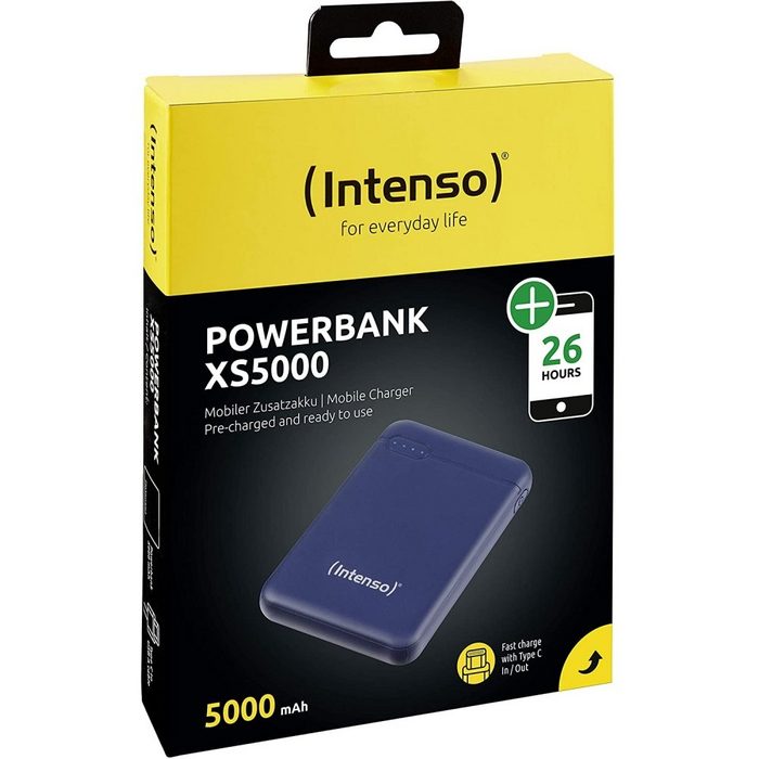 Intenso XS5000 Powerbank 5V USB-A/Micro-USB/USB-C Handy/MP3-Player/Tablet Handy-Netzteile