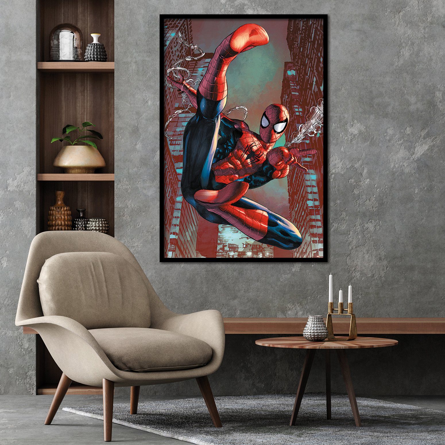 PYRAMID Poster Spiderman Poster Comic Web günstig online kaufen