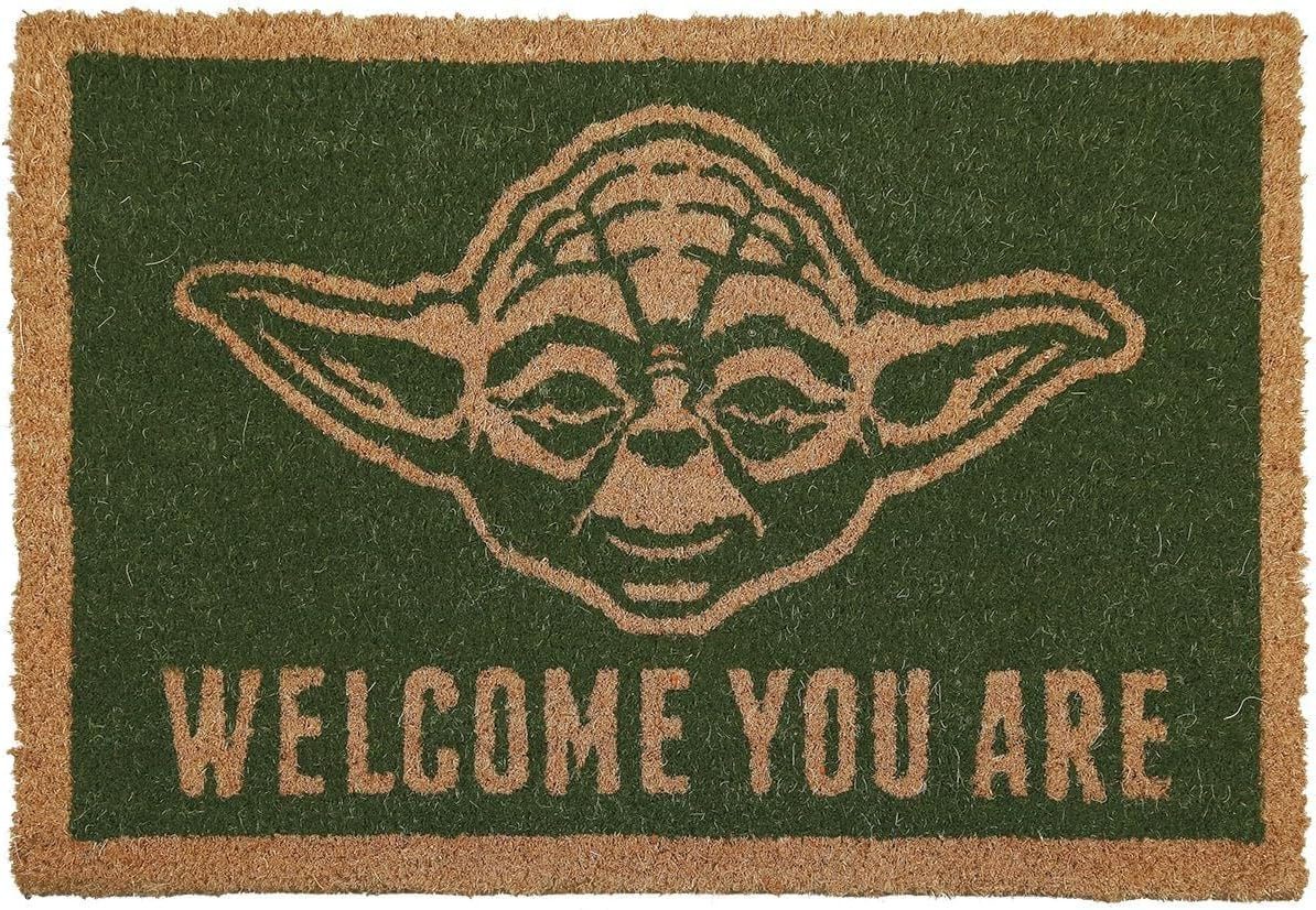 Pyramid International Teppich Star Wars Fußmatte Yoda 40 x 60 cm, Qualitativ hochwertige Fußmatte