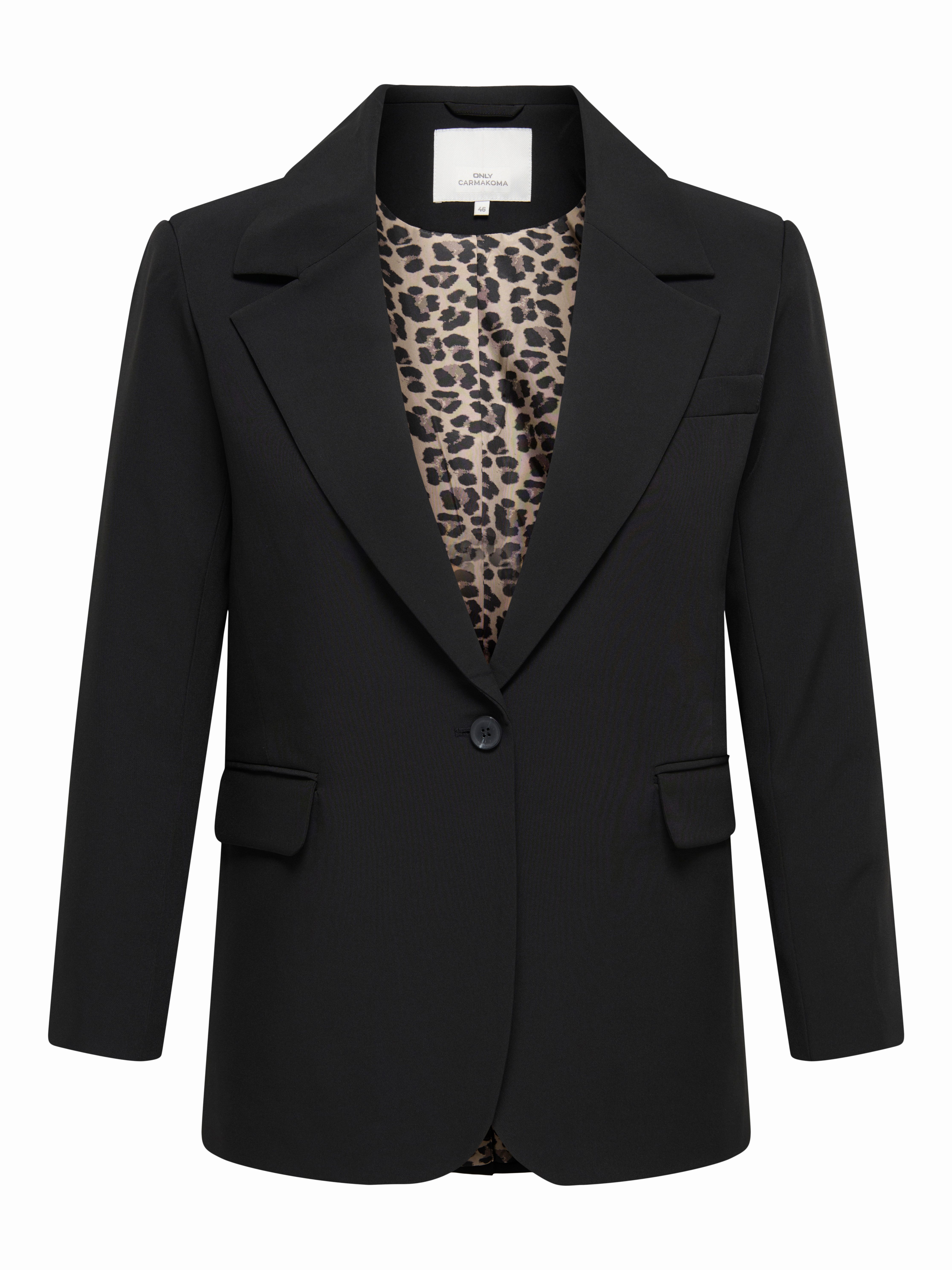 ONLY CARMAKOMA Kurzblazer CARLANA-BERRY L/S REG BLAZER TLR Kunstfaser