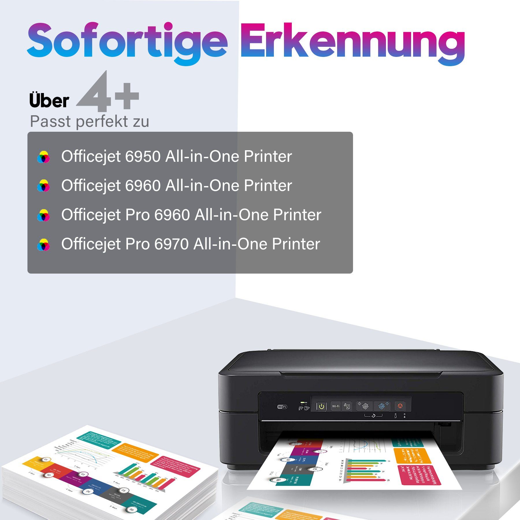 Thumbnail - MOOHO ersetzt für HP 903XXL 903 XXL Verbesserter Chip HP903 Tintenpatrone