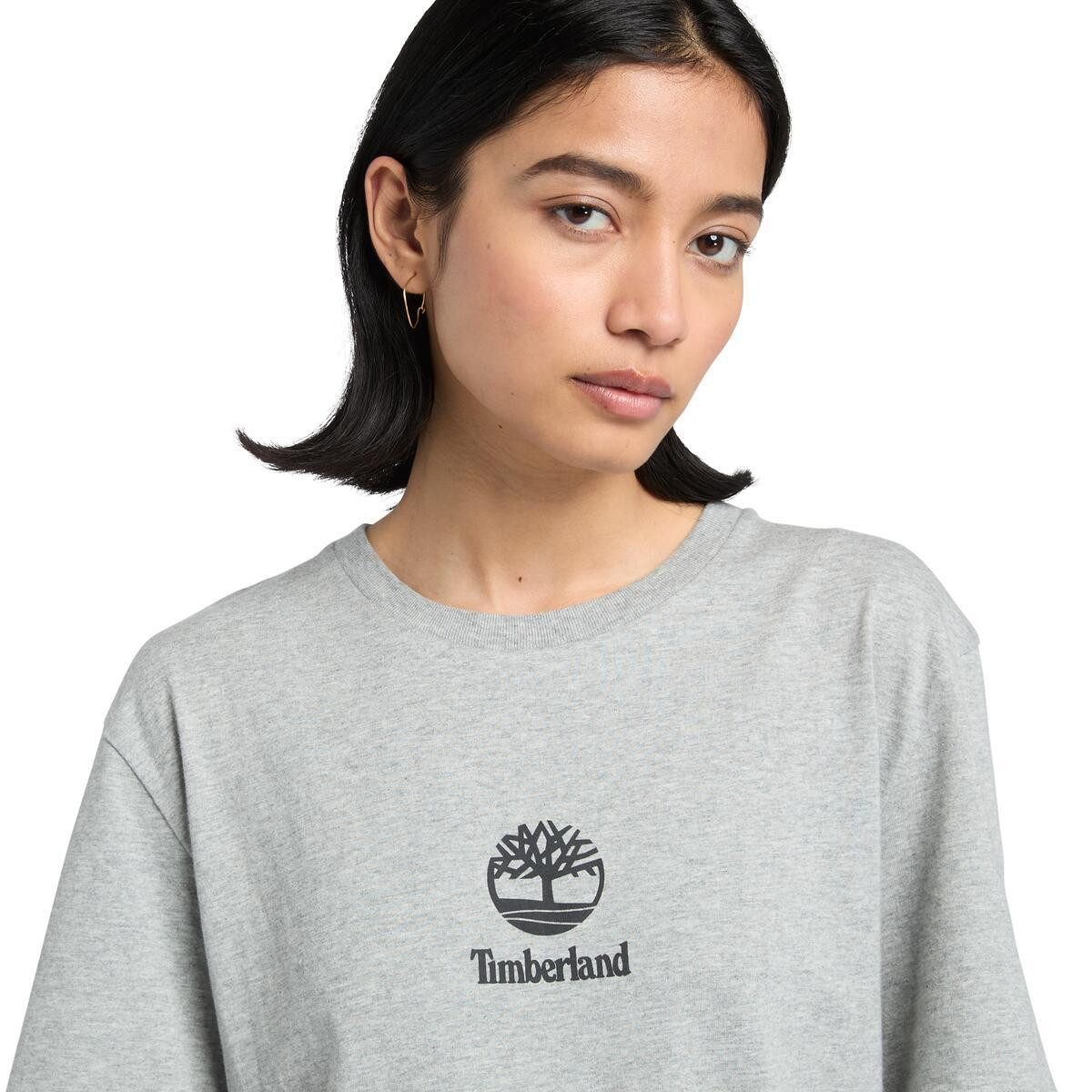Timberland T-Shirt Print Stack Logo Short Sleeve Tee sportlicher Schnitt, Kurzarm, für Sportmode und Casualmode