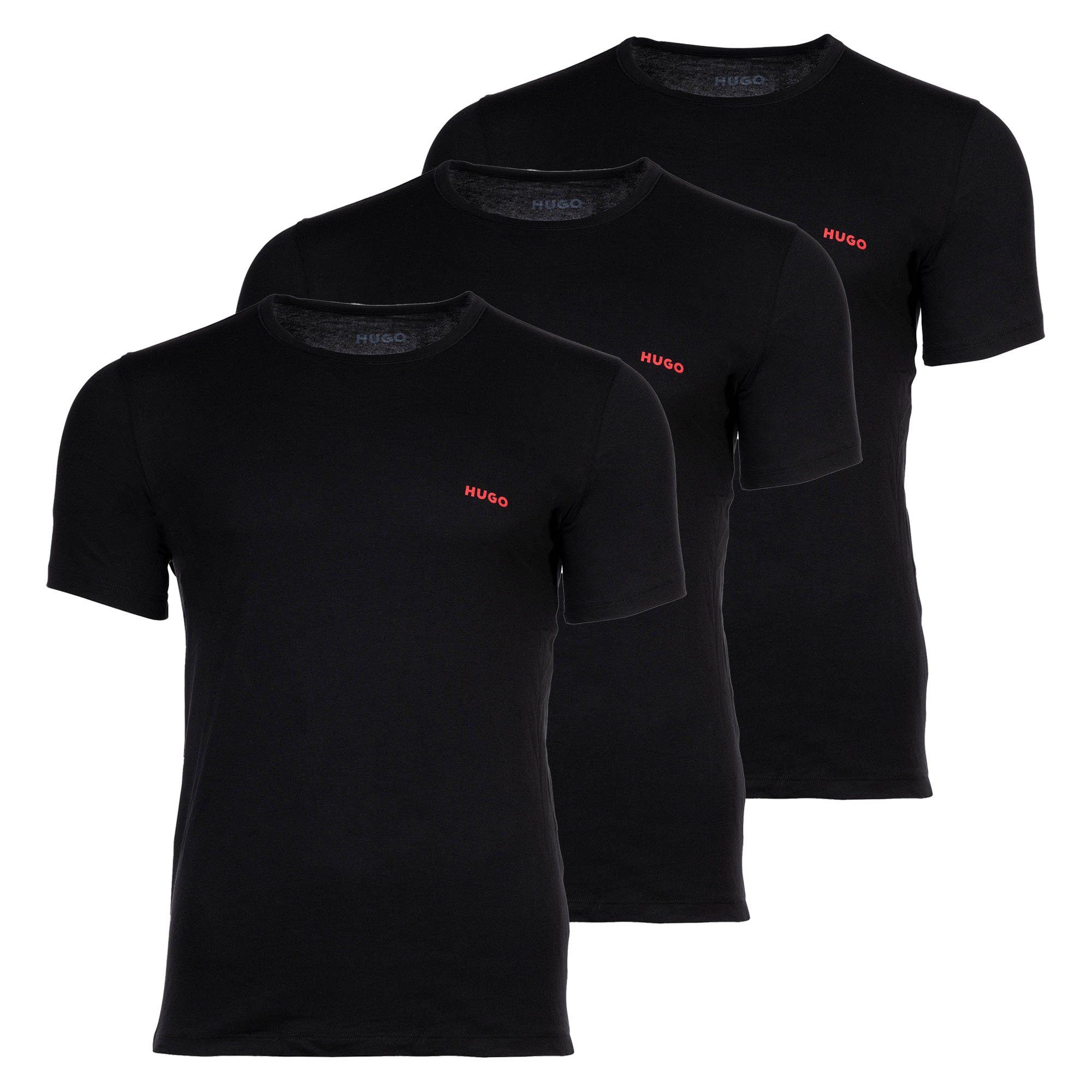 HUGO T-Shirt Herren T-Shirt 3er Pack Baumwolle (Packung, 3er Pack) günstig online kaufen
