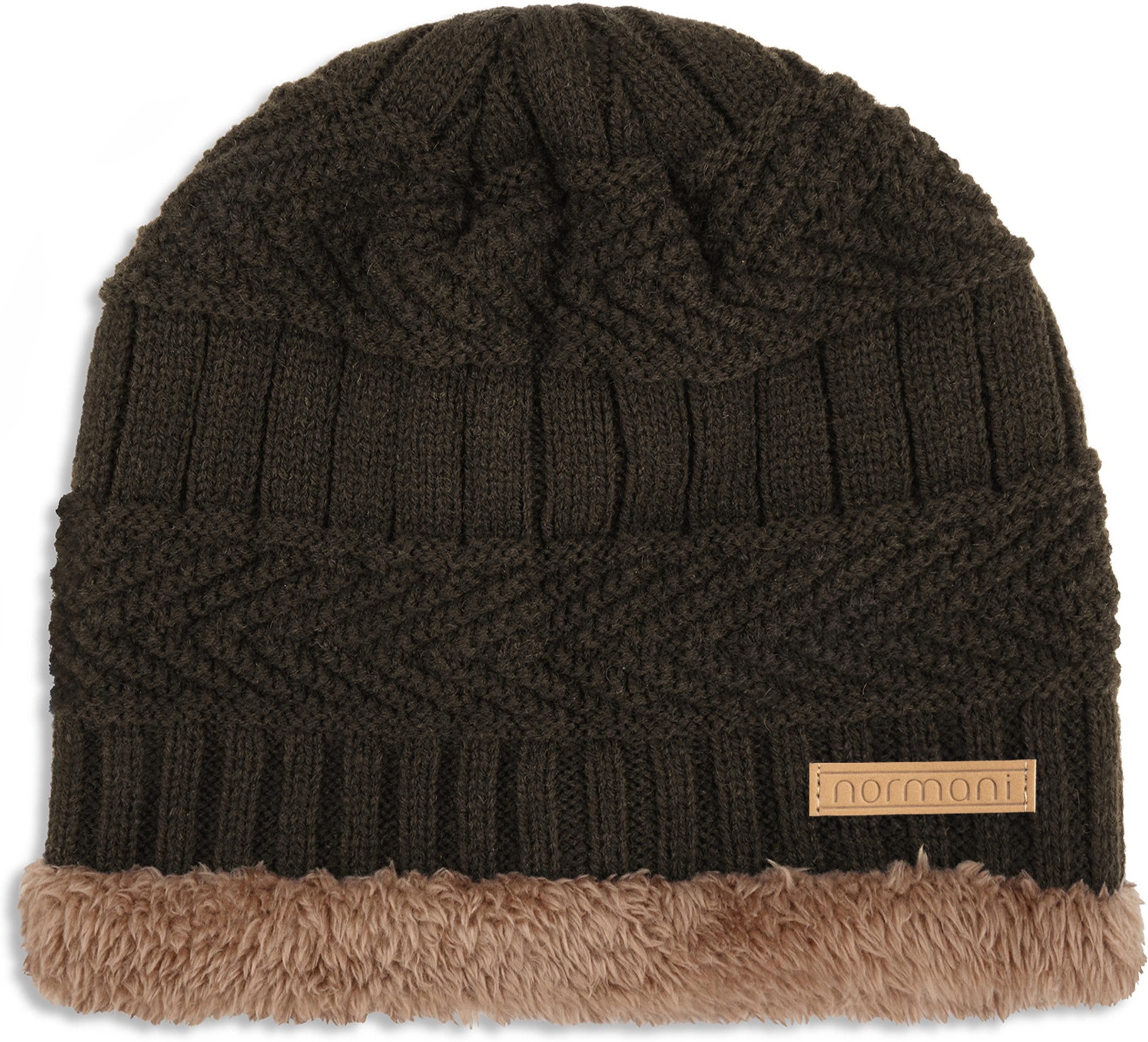 normani Strickmütze Winter Fellmütze Kebili Winter Fellmütze für Damen und Herren