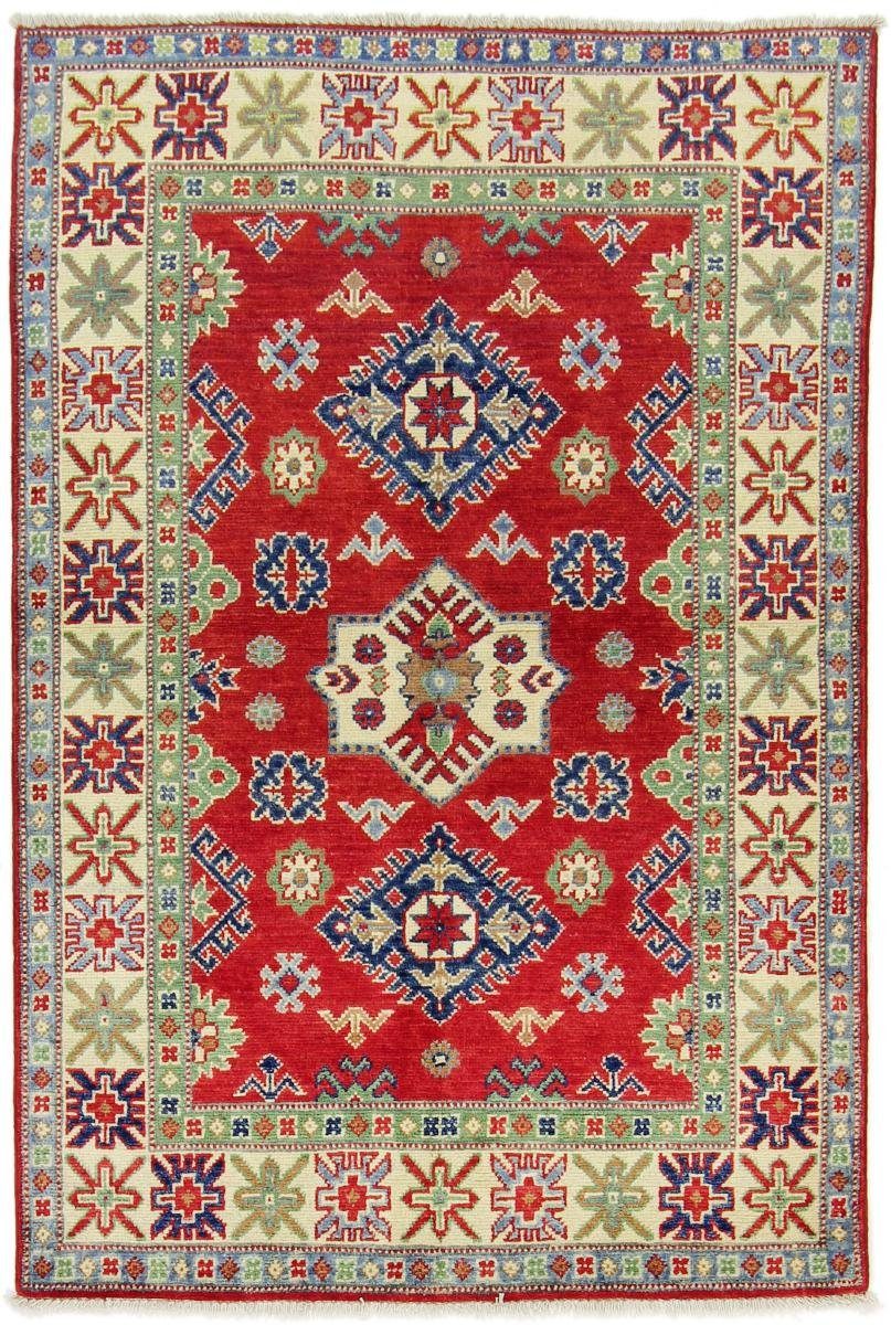 Orientteppich Kazak 99x148 Handgeknüpfter Orientteppich, Nain Trading, rechteckig, Höhe: 5 mm