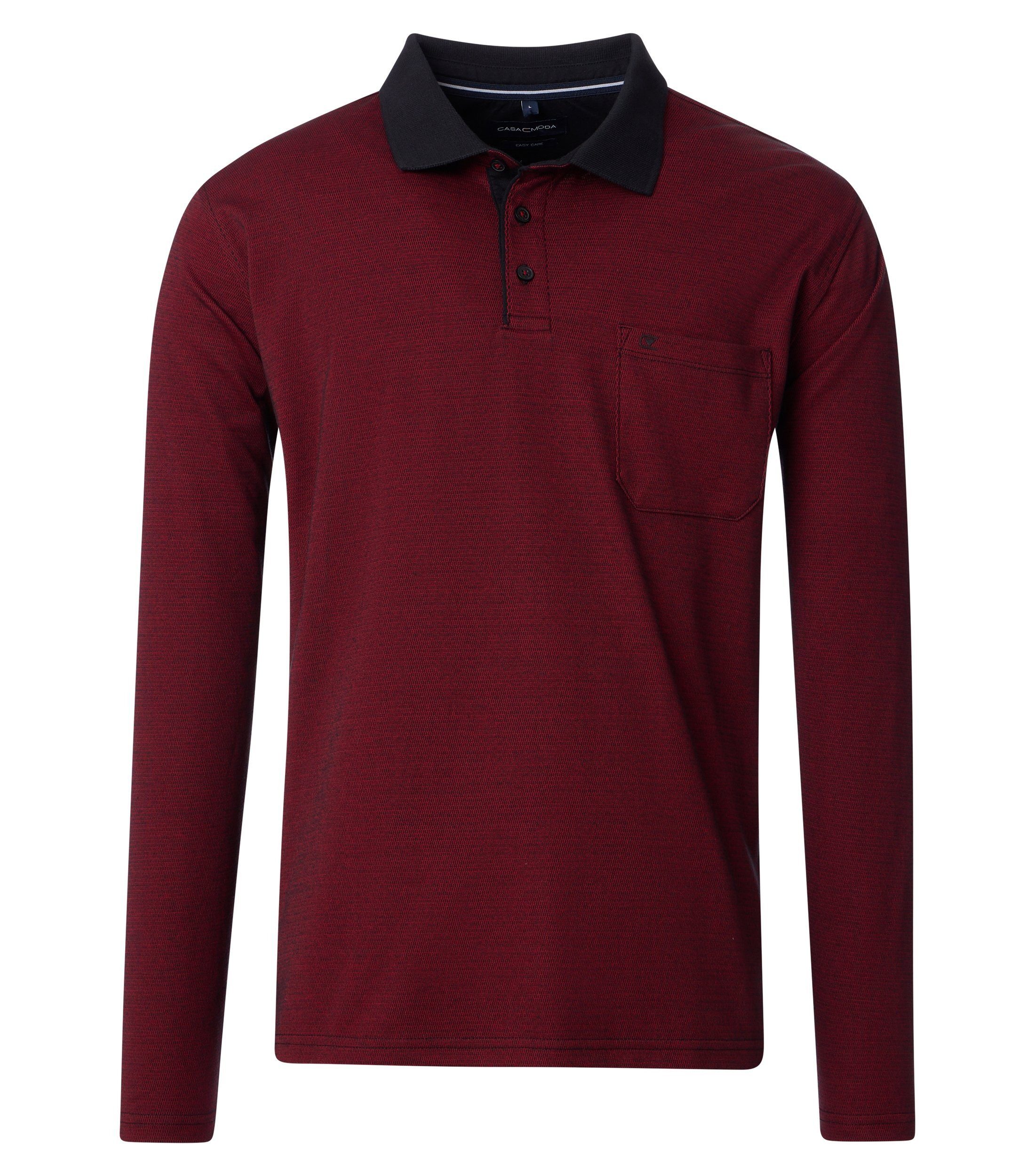 CASAMODA Langarm-Poloshirt CASAMODA Polo-Shirt Langarm uni