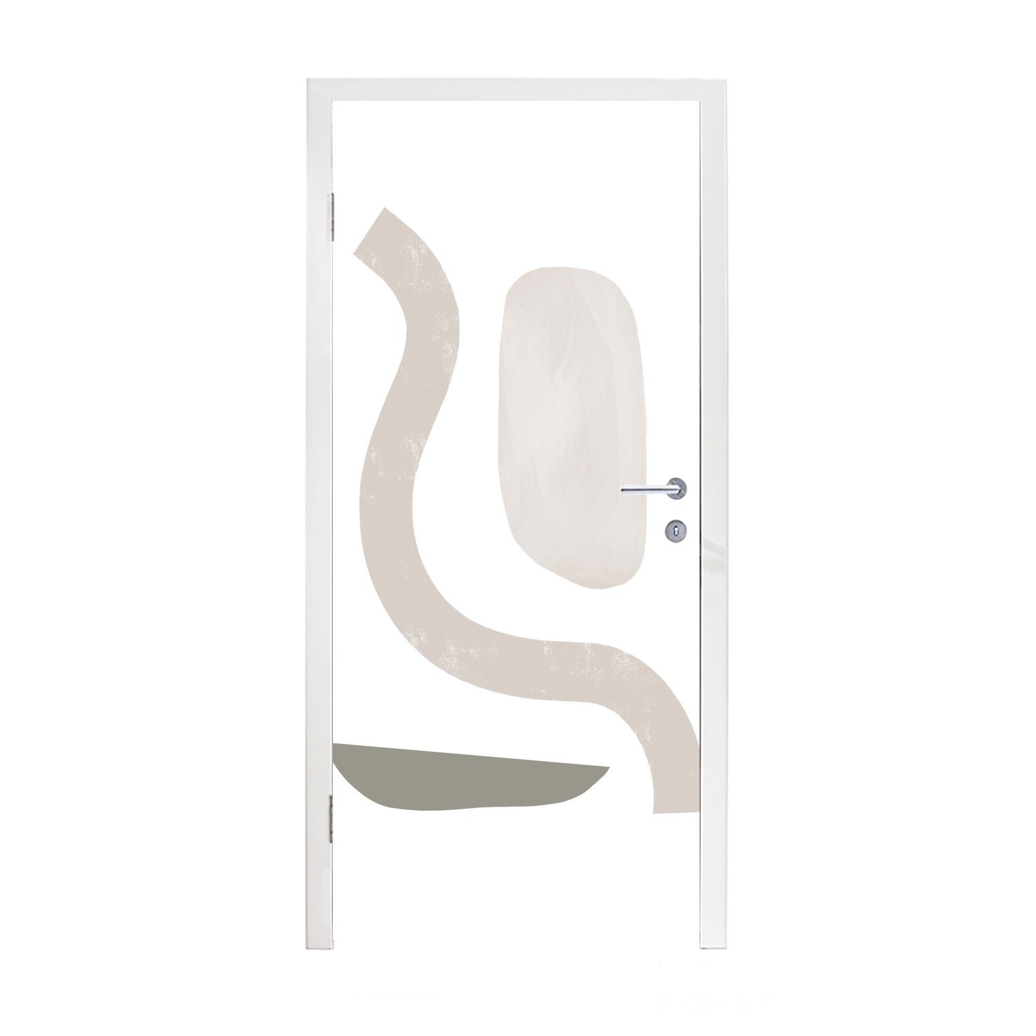 MuchoWow Türtapete Pastell - bedruckt, 75x205 für Fototapete Türaufkleber, (1 Gestaltung, Minimalismus Tür, Matt, St), cm 