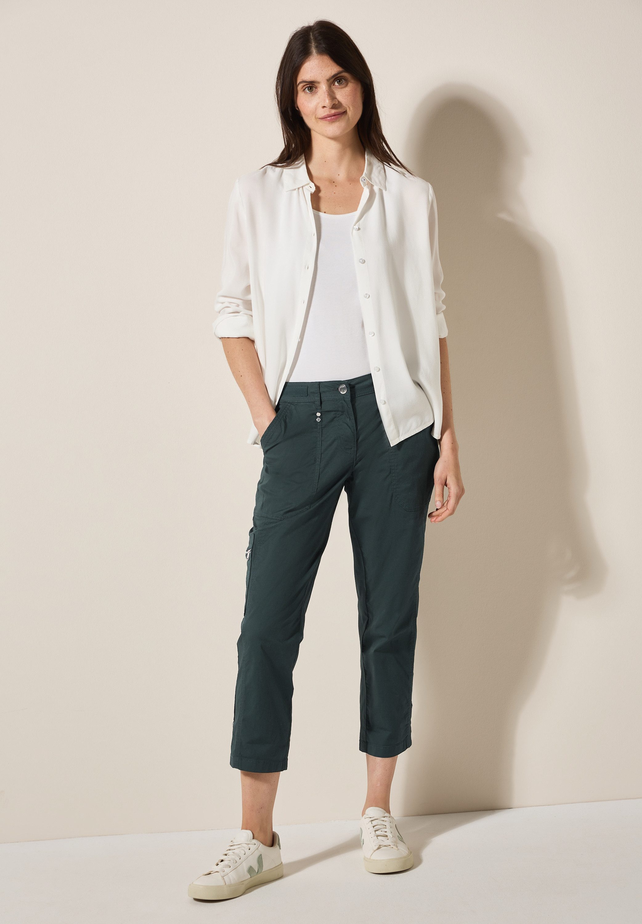 CECIL Cargohose aus Baumwolle mit Stretchanteil