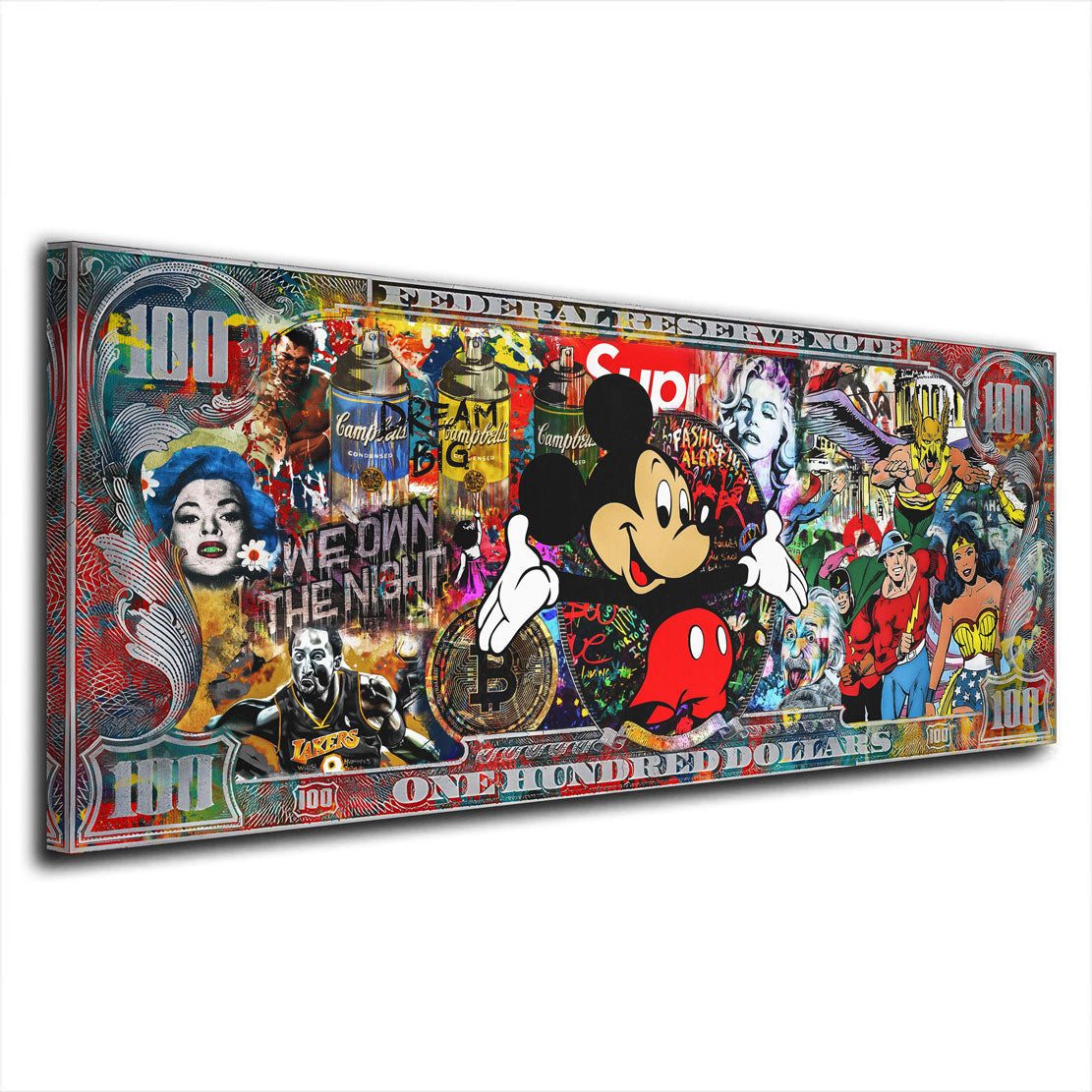 Artedinoi Leinwandbild Dollar Pop Art Maus günstig online kaufen