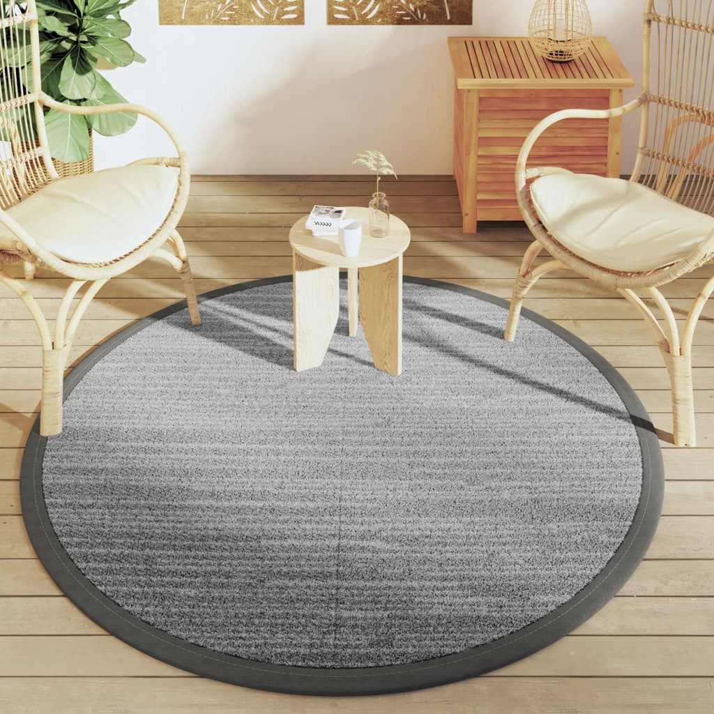 vidaXL Outdoorteppich Outdoor-Teppich ARAKIL Grau Ø160 günstig online kaufen