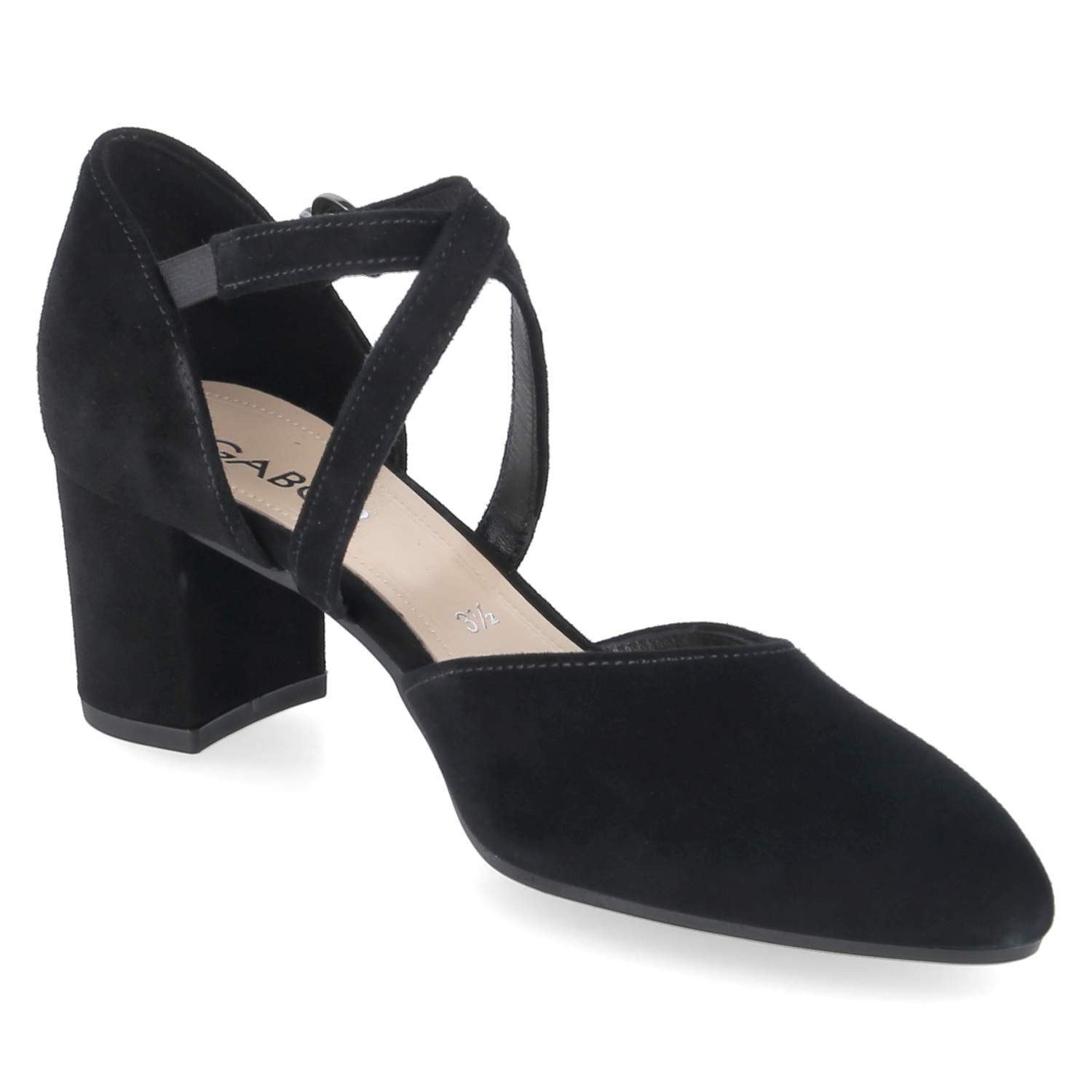 Gabor Gabor 81.343.17 Damen Rauleder schwarz Keilpumps