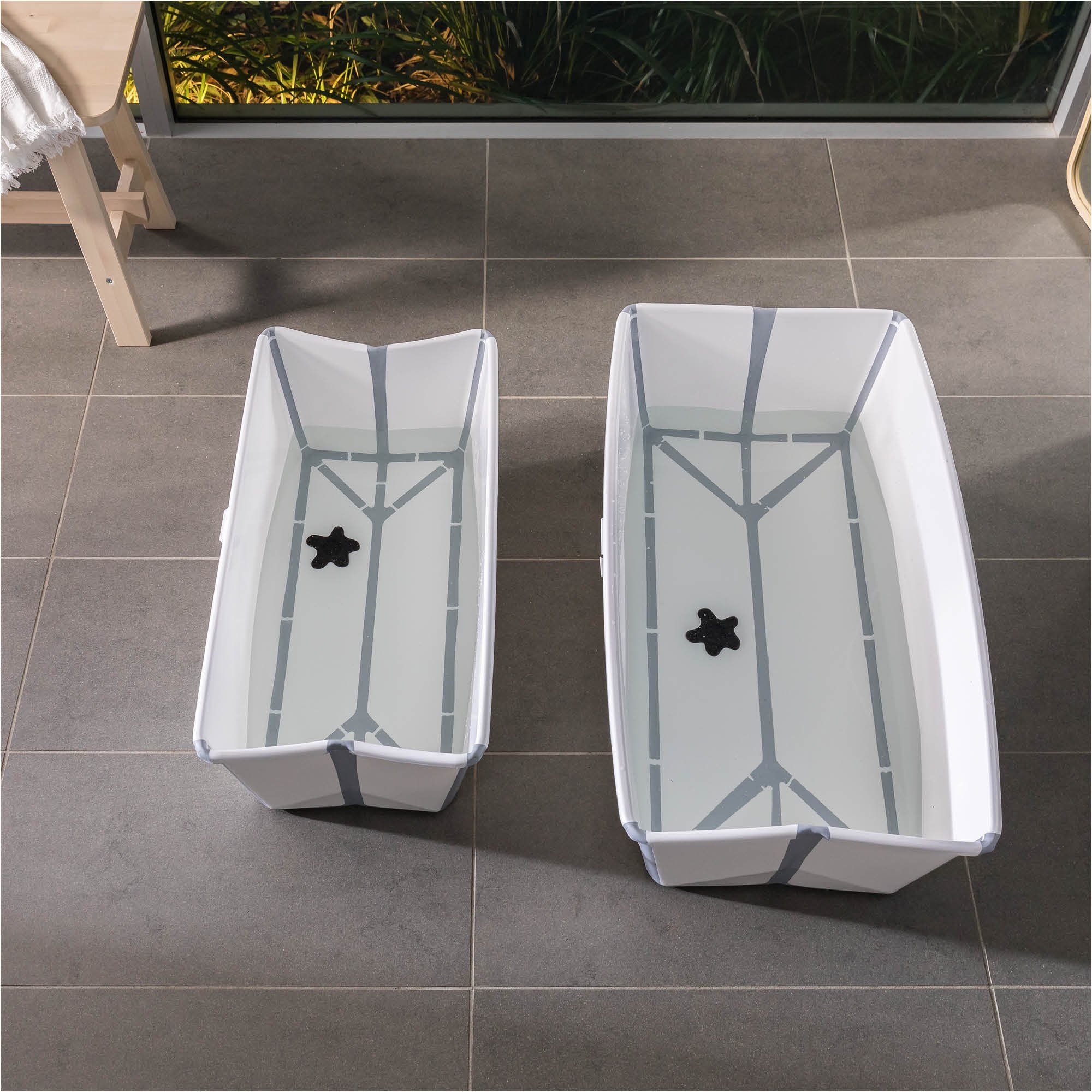 Transparent X-Large Bath® Babybadewanne Flexi Stokke Green