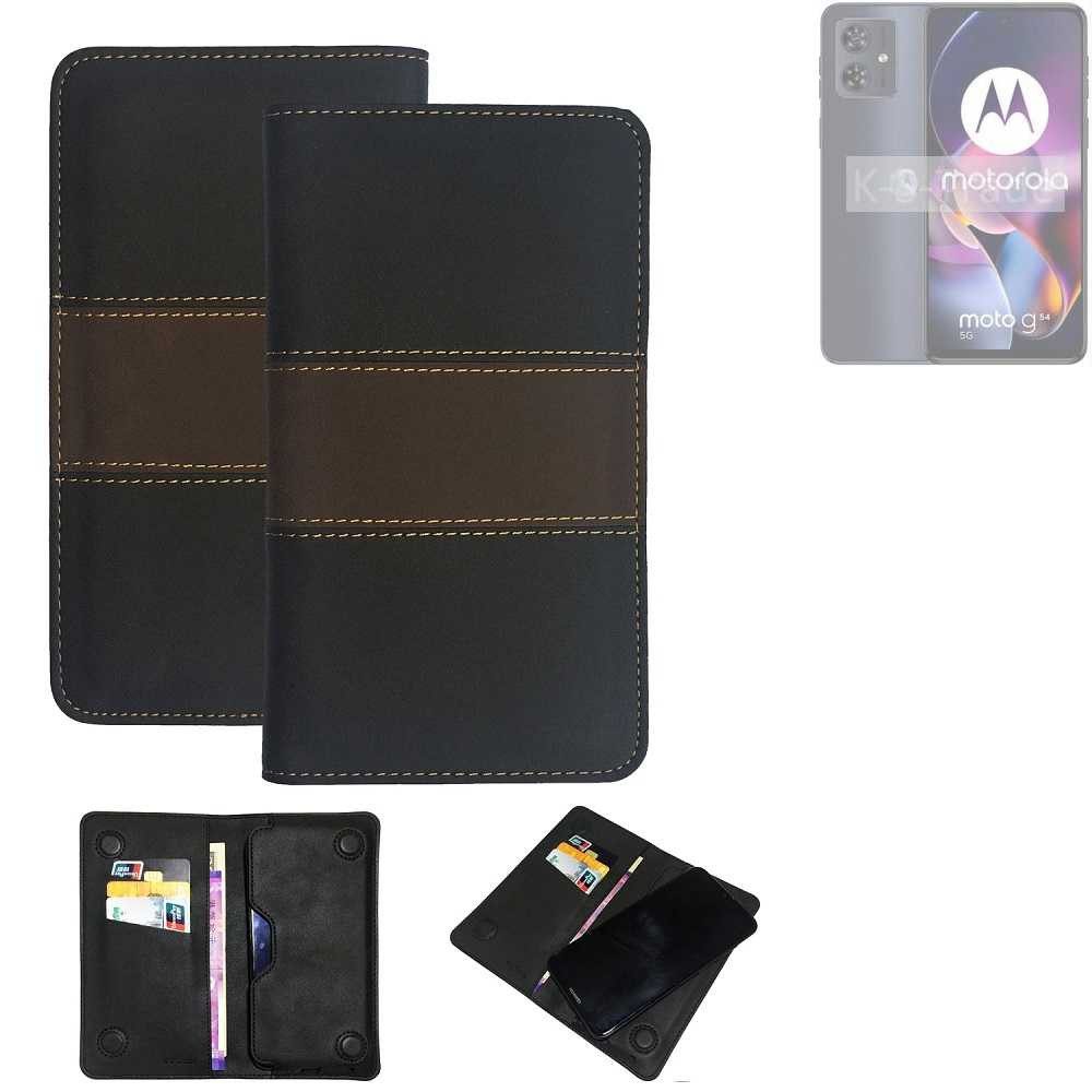 K-S-Trade Handyhülle für Motorola Moto G54 5G Power Edition, Hülle Handyhülle Schutzhülle Walletcase Bookstyle Tasche Schutz