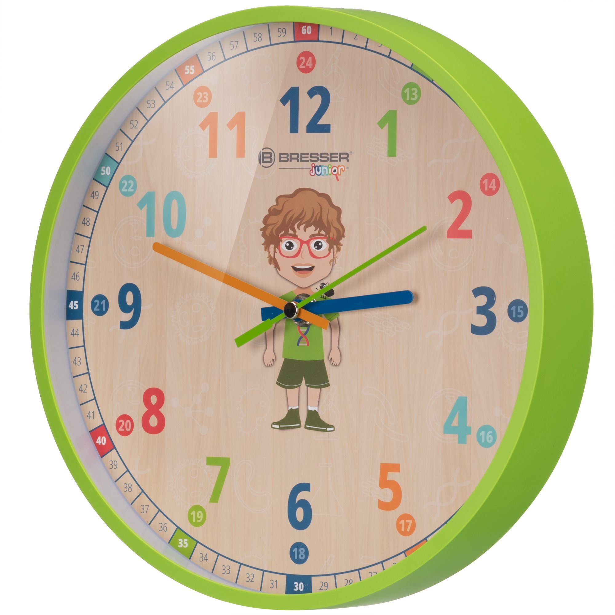 BRESSER junior Wanduhr Kinder-Wanduhr Lukas und günstig online kaufen