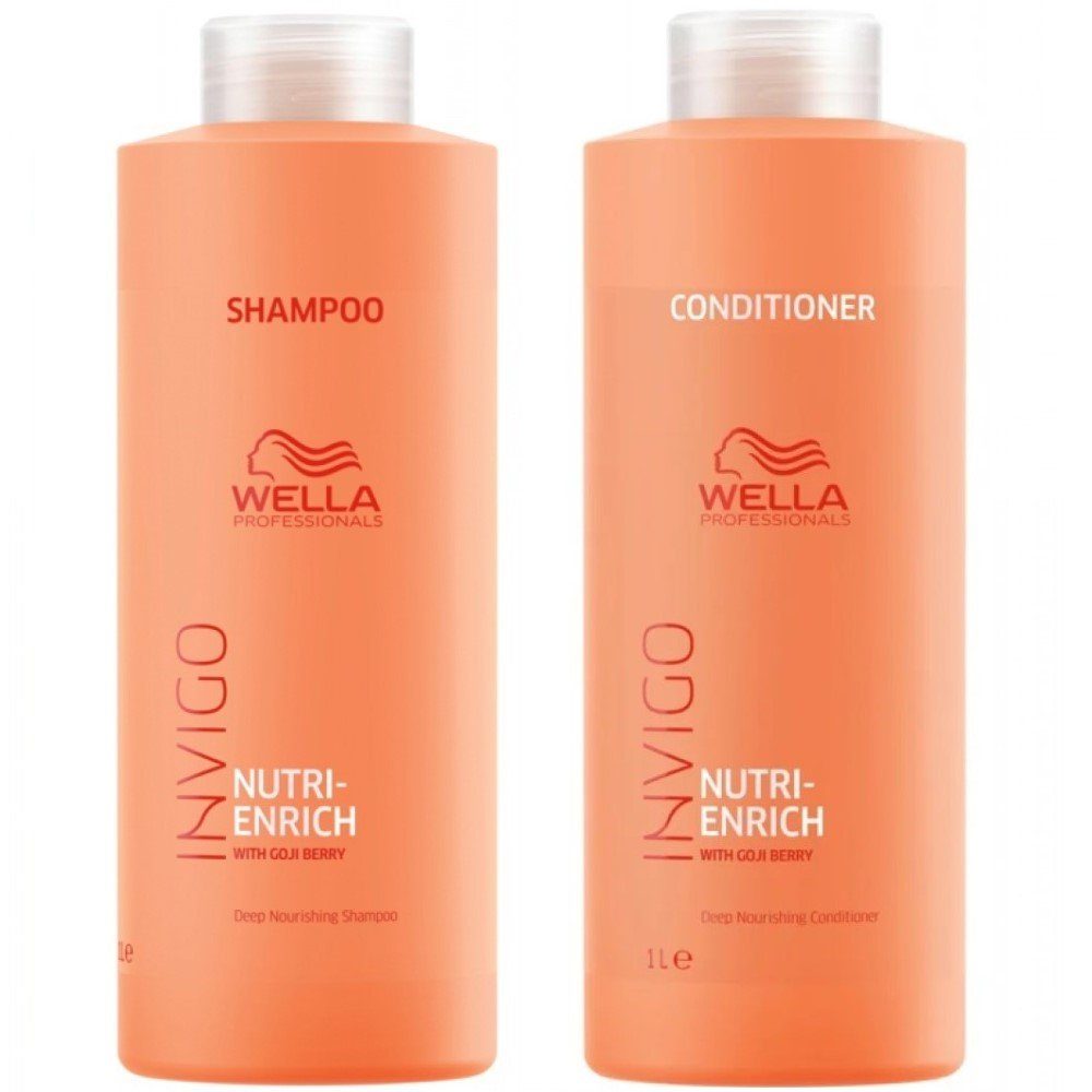 Wella Professionals Haarpflege-Set Invigo Nutri-Enrich Set - Shampoo 1000 ml + Conditioner 1000 ml