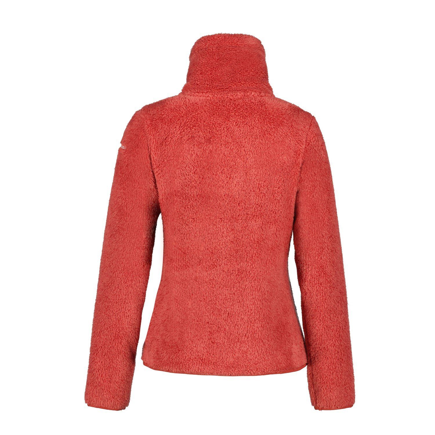 Icepeak Strickfleecejacke Langhaar Fleece Jacke Damen Fleecejacke Koralle Colony