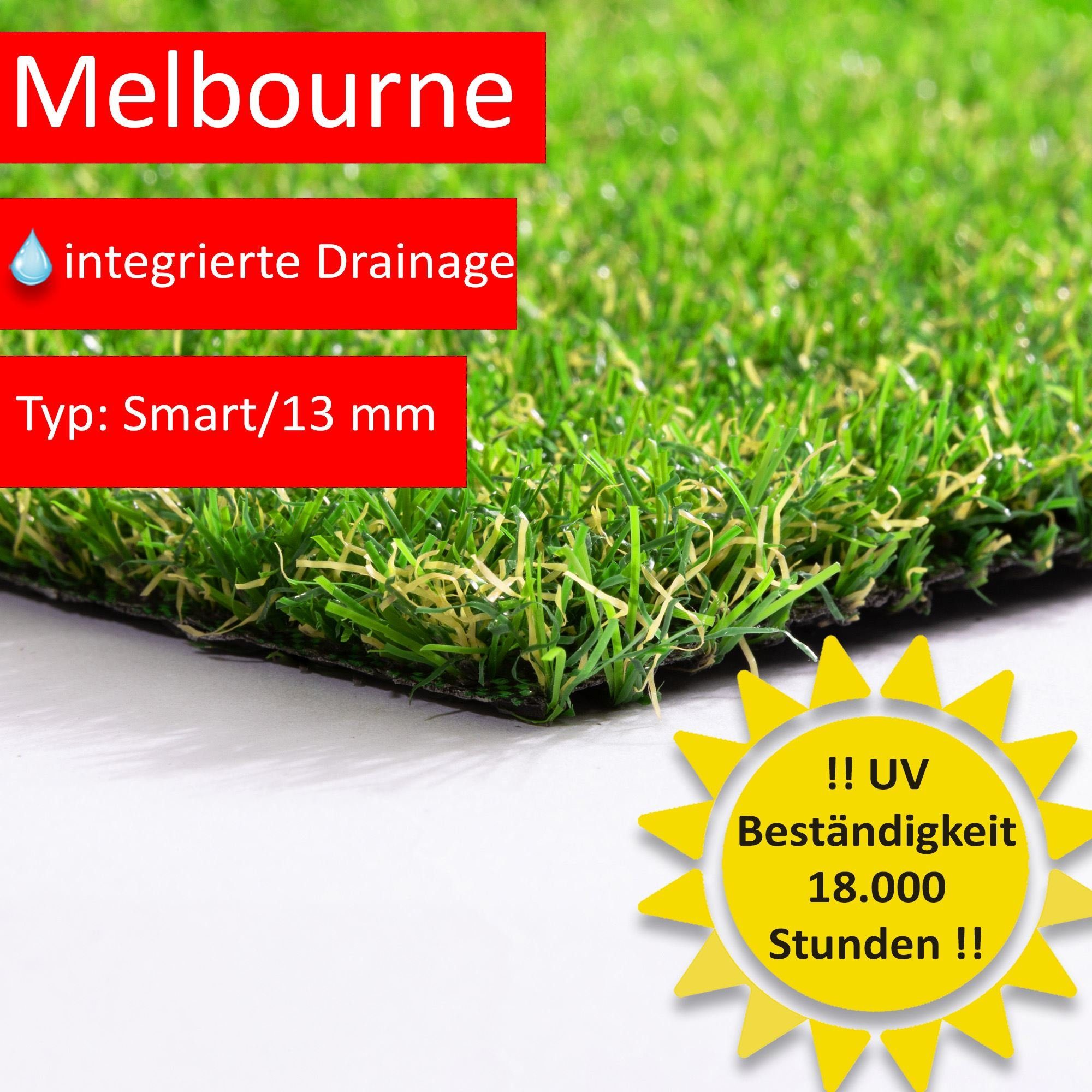 Terrasse geeignet, In- und Melbourne, Integrierte Steffensmeier, Outdoor Garten, Kunstrasen Drainage, Rechteckig,