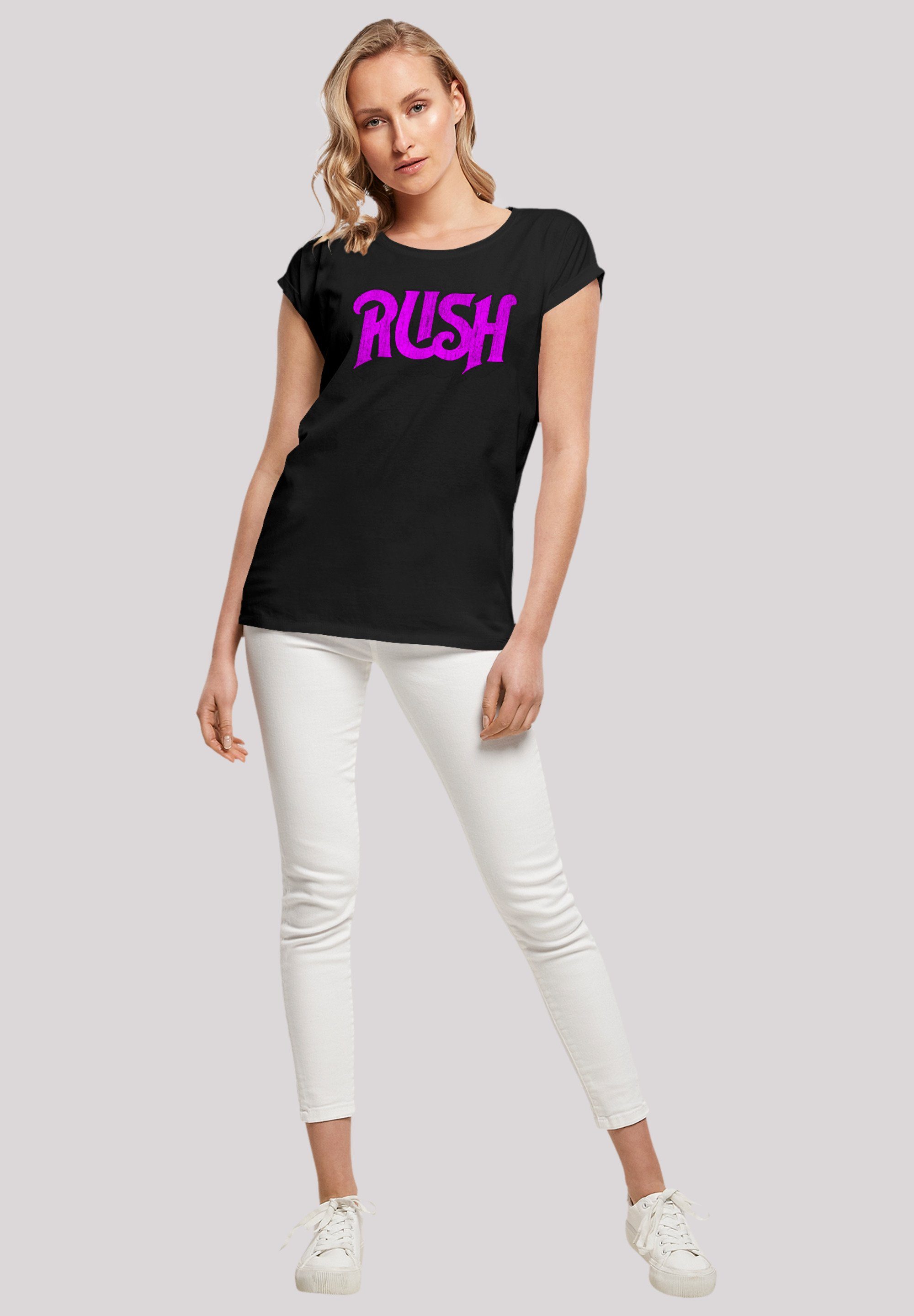 Distressed schwarz Premium Band Qualität T-Shirt Rock F4NT4STIC Rush Logo