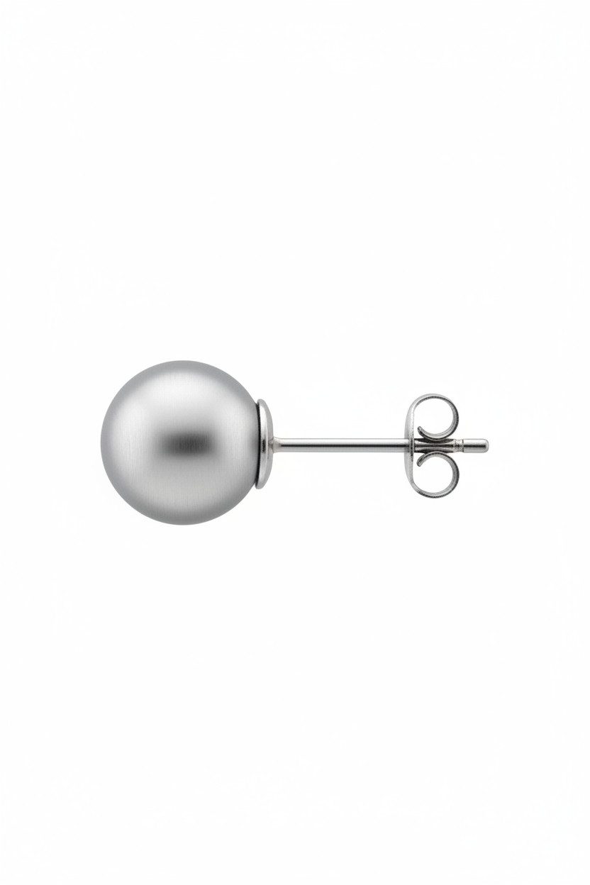 Diademita Paar Ohrstecker Ohrstecker aus Chirurgenstahl mit Synthetischer Perle 8 mm (Set)