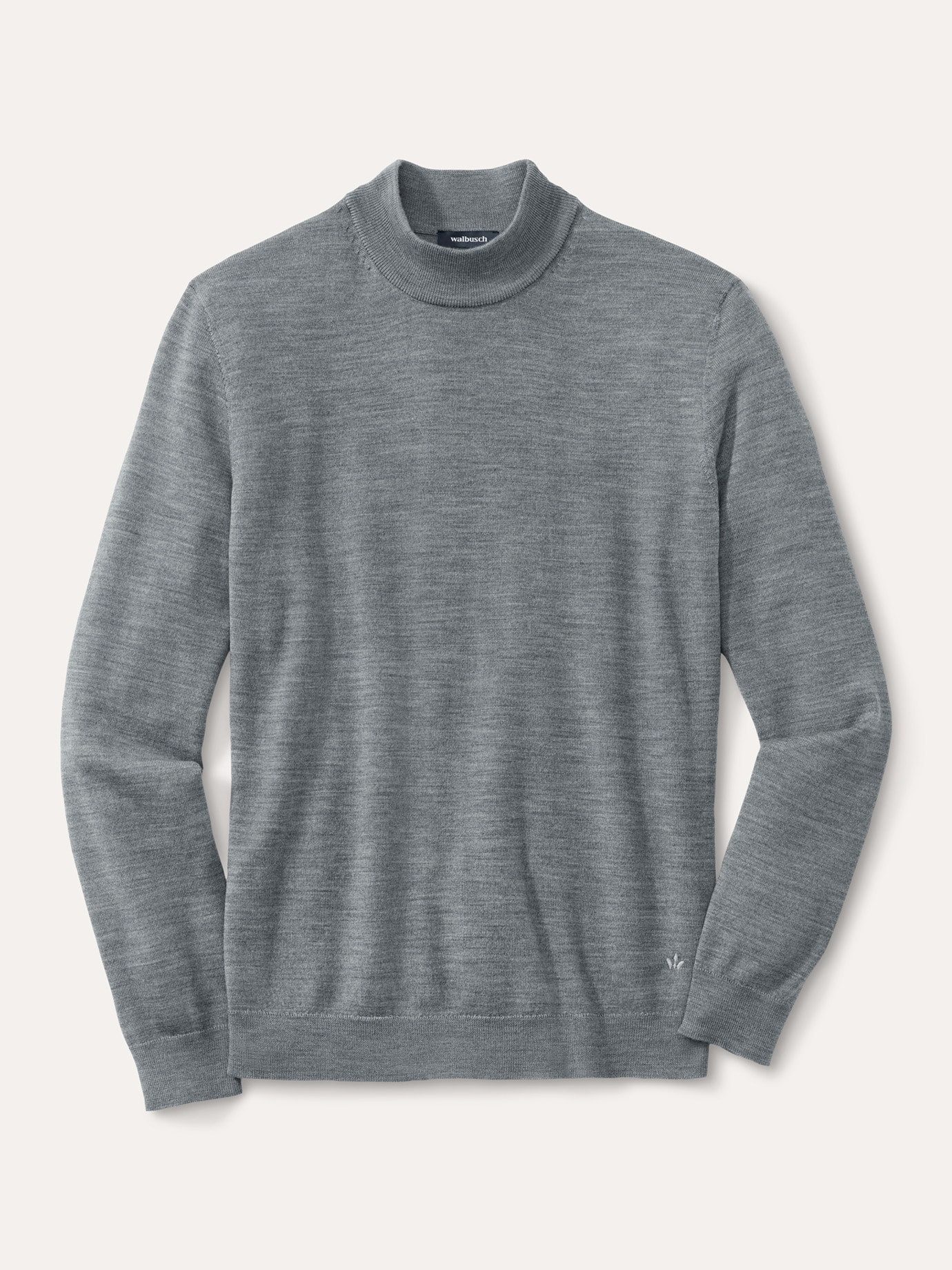 Walbusch Rollkragenpullover Herren Stehbund-Pullover Merino Extrafein Rollkragenpullover Extrafeine Merinowolle, 19,5 Mikron, pflegeleicht & waschmaschinenfest