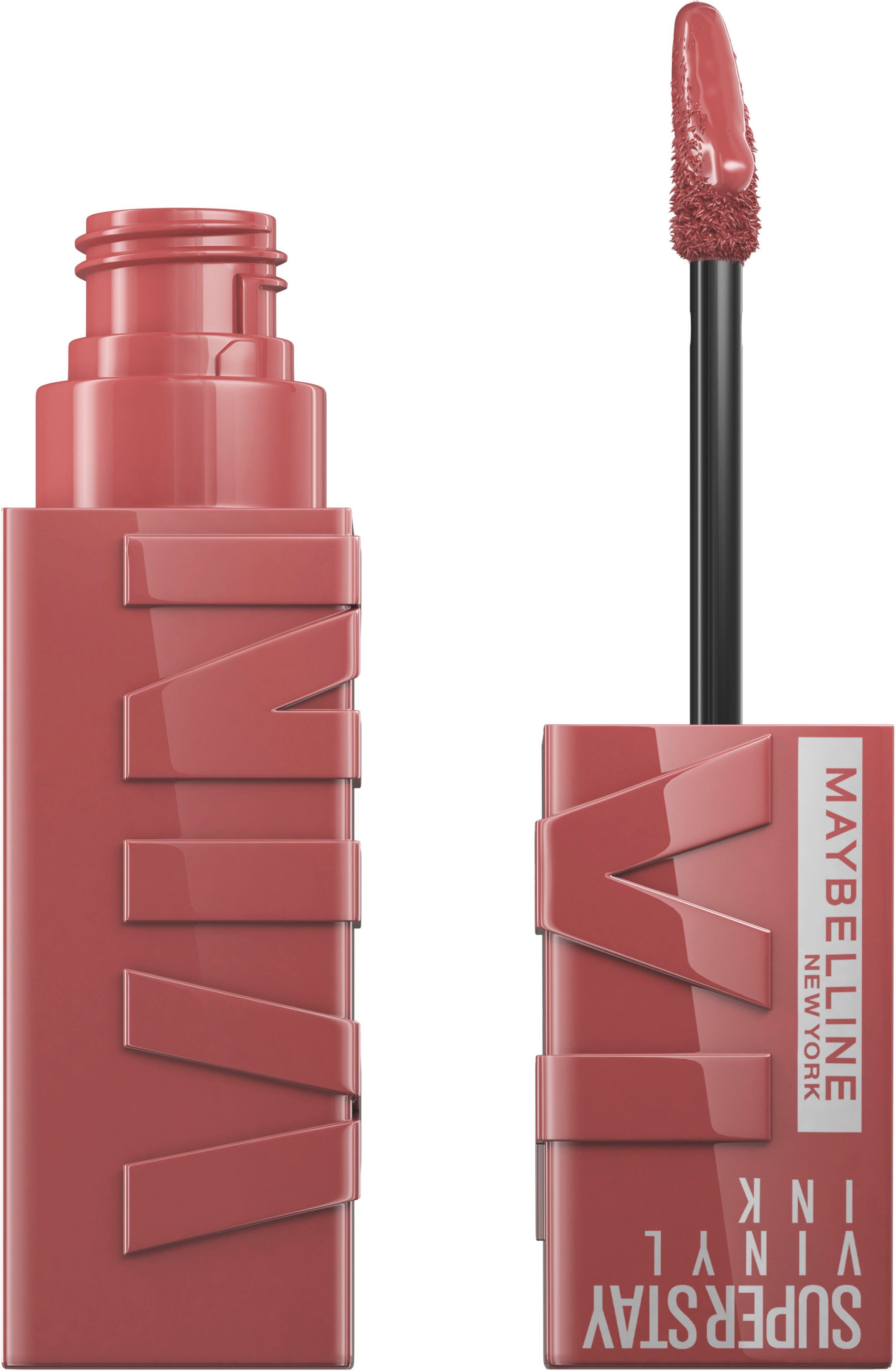MAYBELLINE NEW YORK Lippenstift Super Stay Vinyl Ink, mit natürlichen Inhaltstoffen
