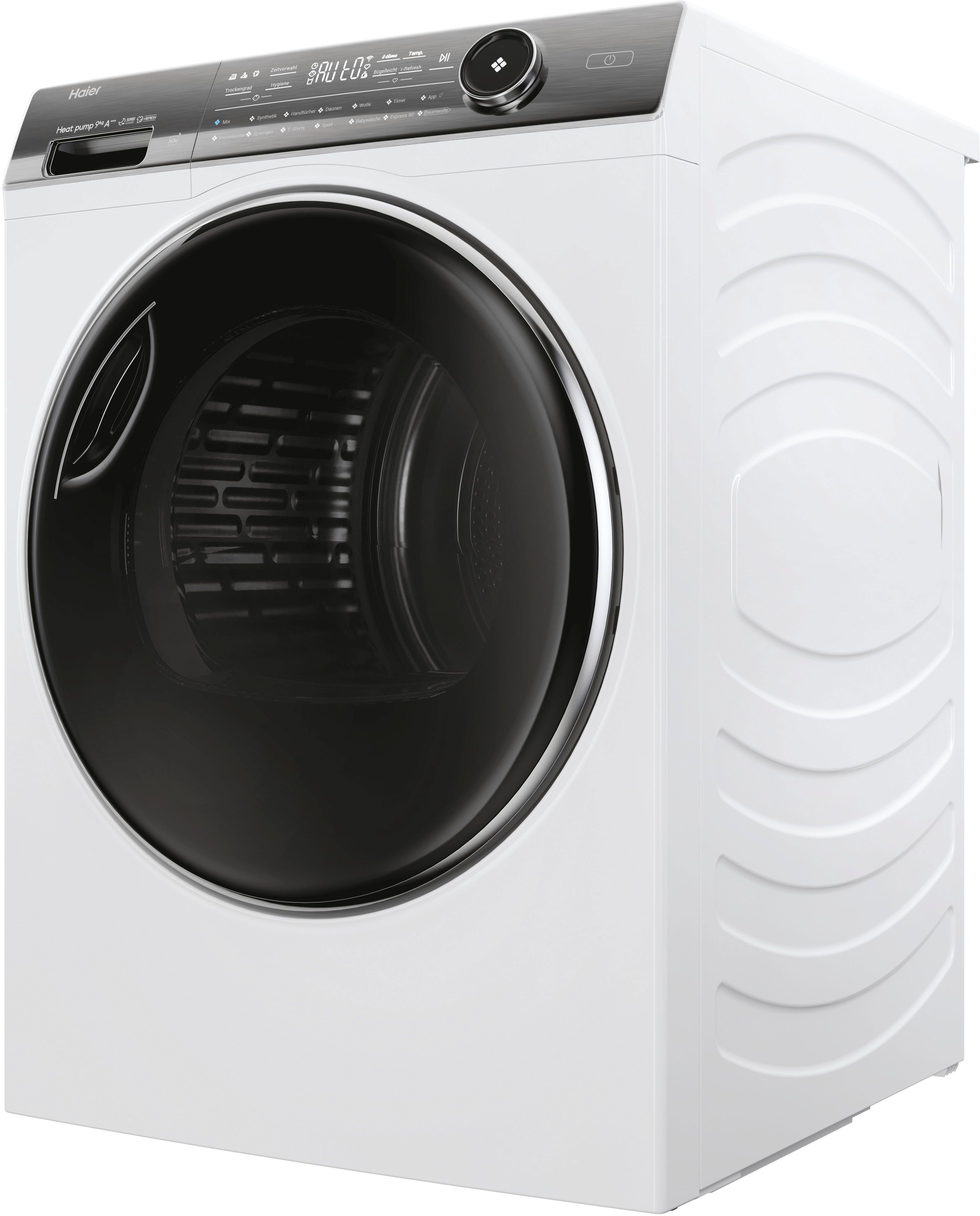 Haier Wärmepumpentrockner I PRO 7 PLUS HD90-A3Q979U1, Smarte Bedienung via hOn App