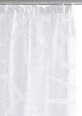 Gardine Tilo, Bruno Banani, Kräuselband (1 St), transparent, Ausbrenner, transparent, Ausbrenner, gewebt, verschiedene Größen