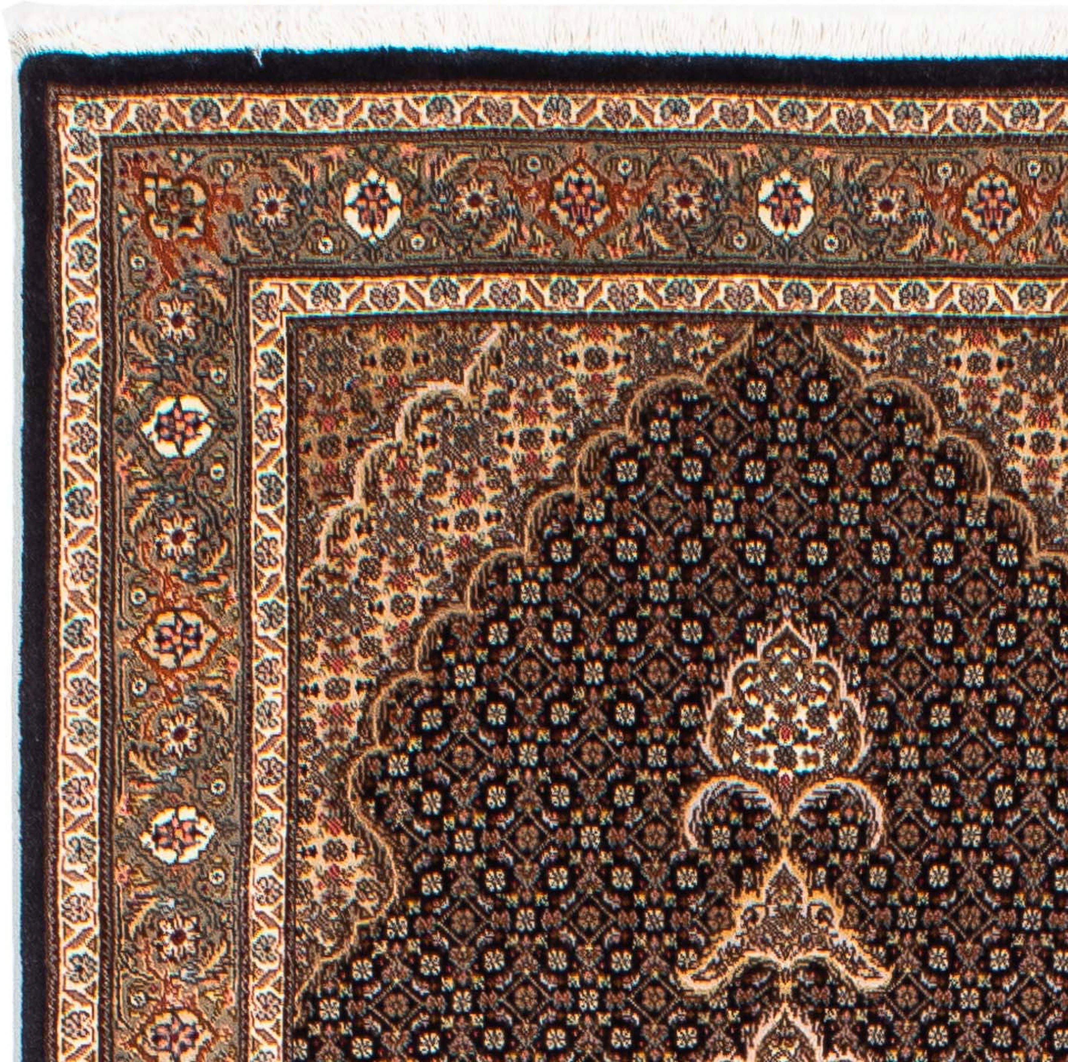 Orientteppich Perser - x - Täbriz Zertifikat Einzelstück mit 248 morgenland, 10 Handgeknüpft, rechteckig, dunkelblau, - Höhe: 81 Wohnzimmer, cm mm